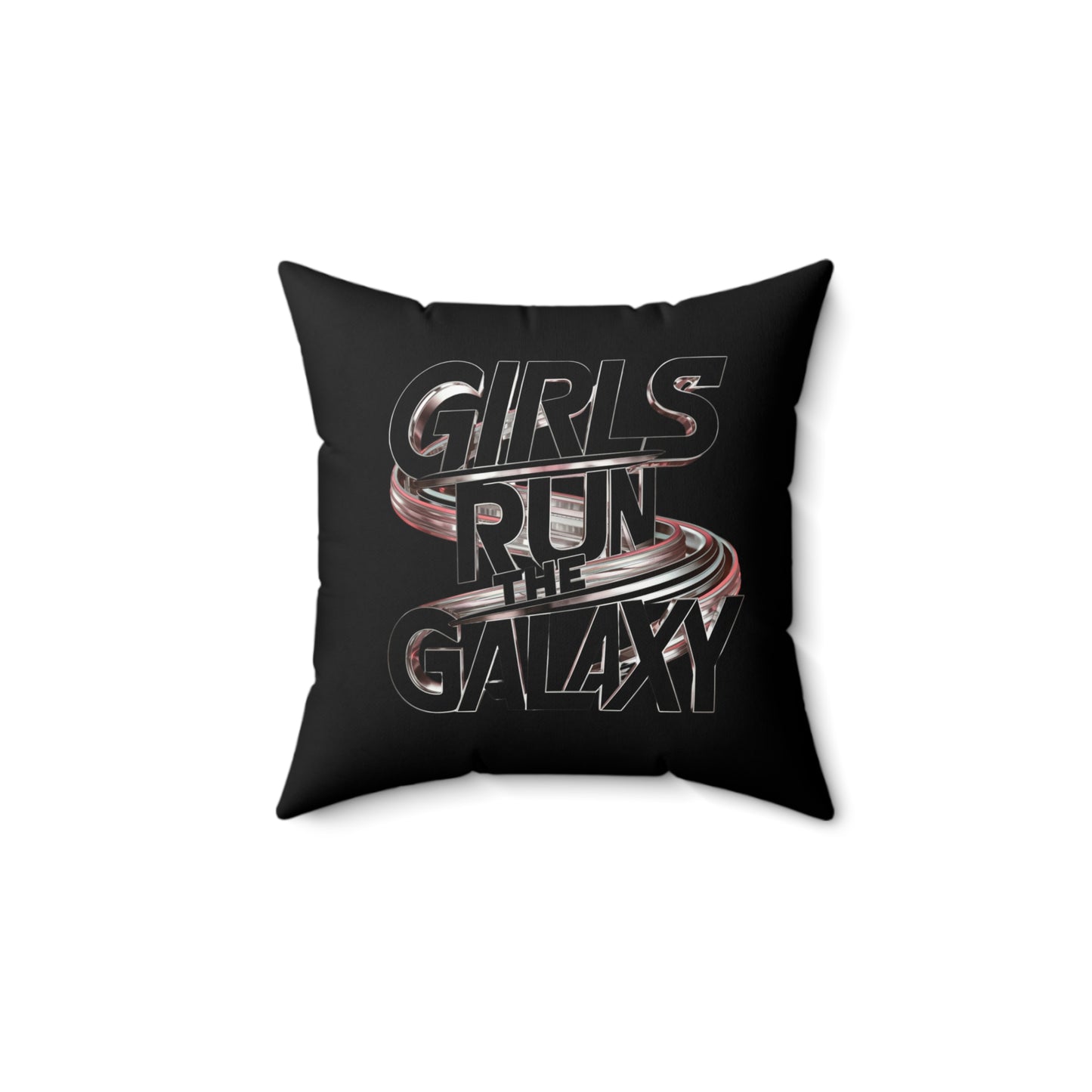 Girls Run   Spun Polyester Square Pillow