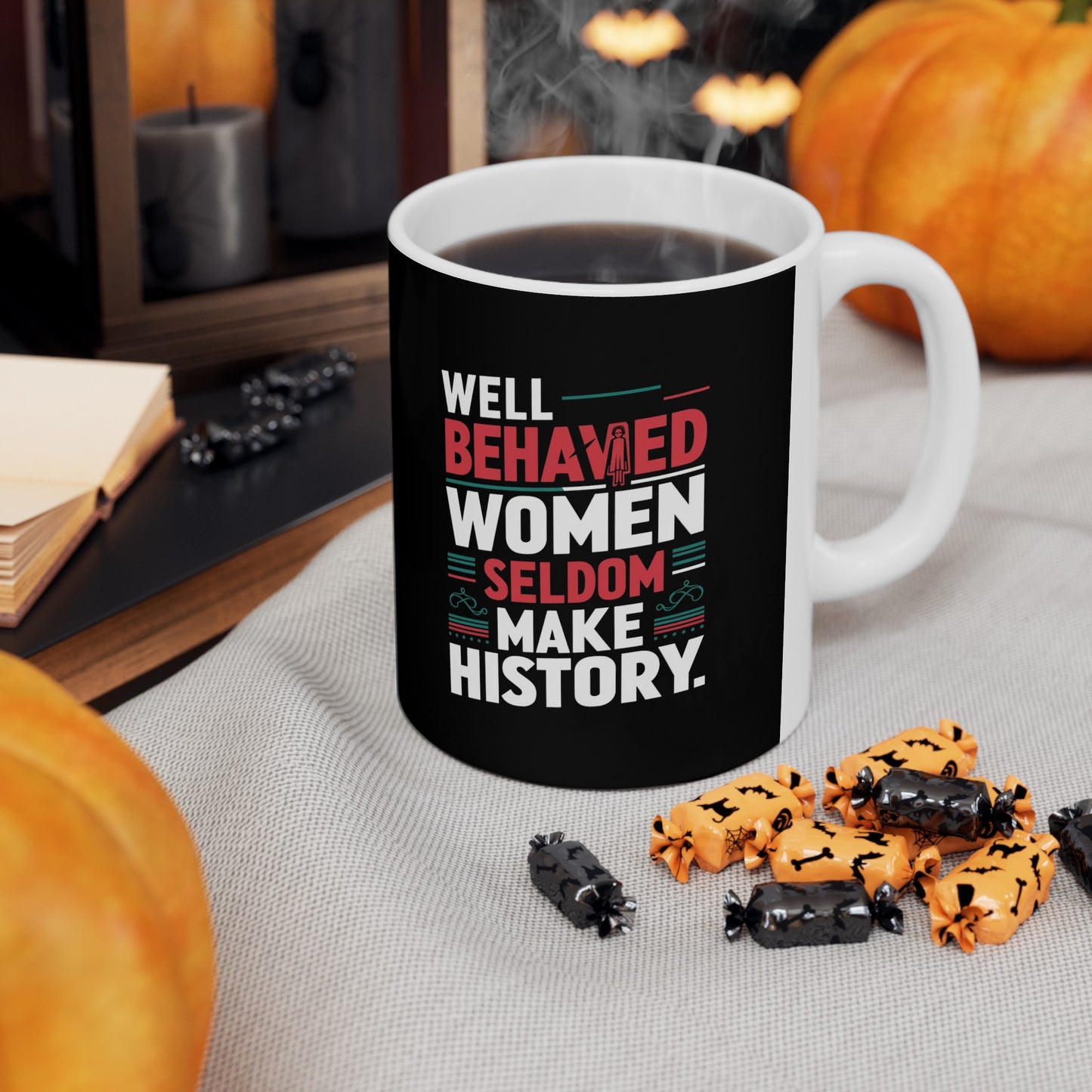 Well Behaved Printed Ceramic Mug, (11oz, 15oz)