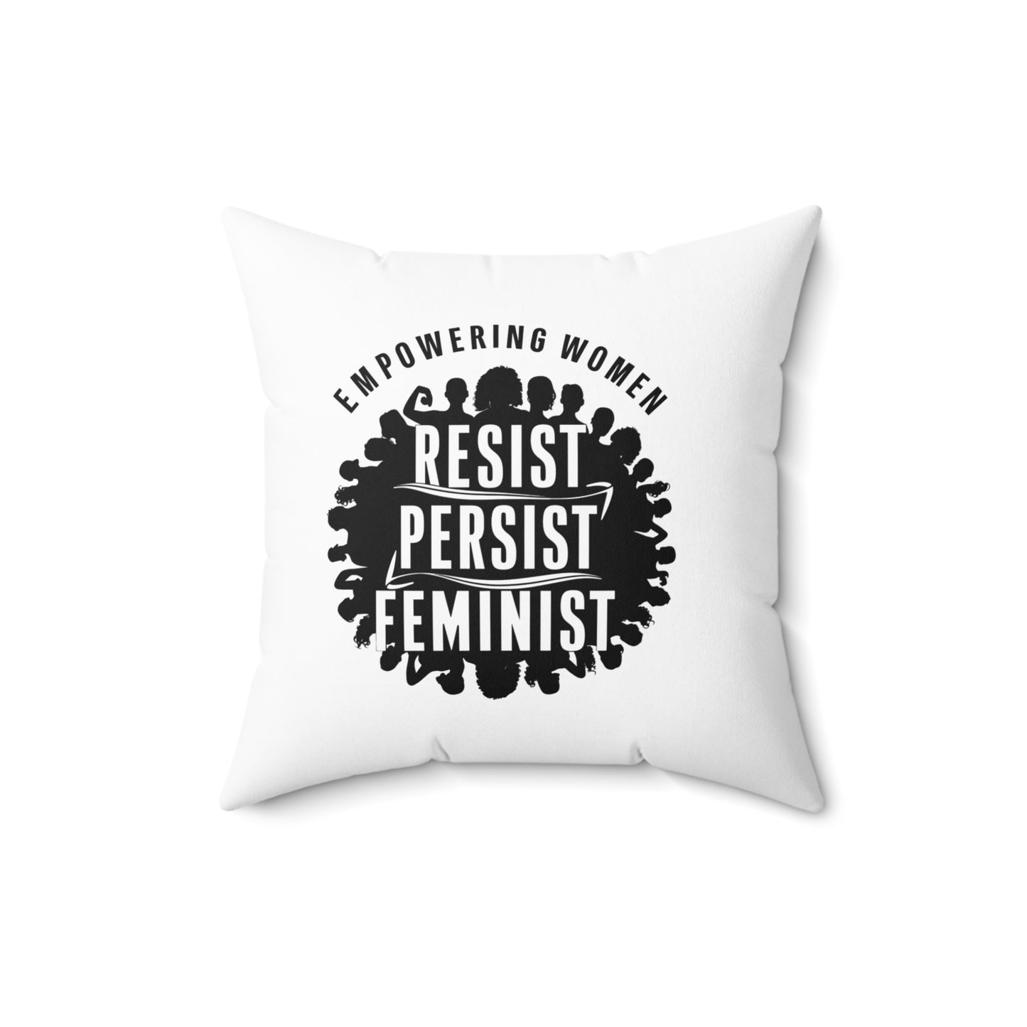 Empowering Spun Polyester Square Pillow