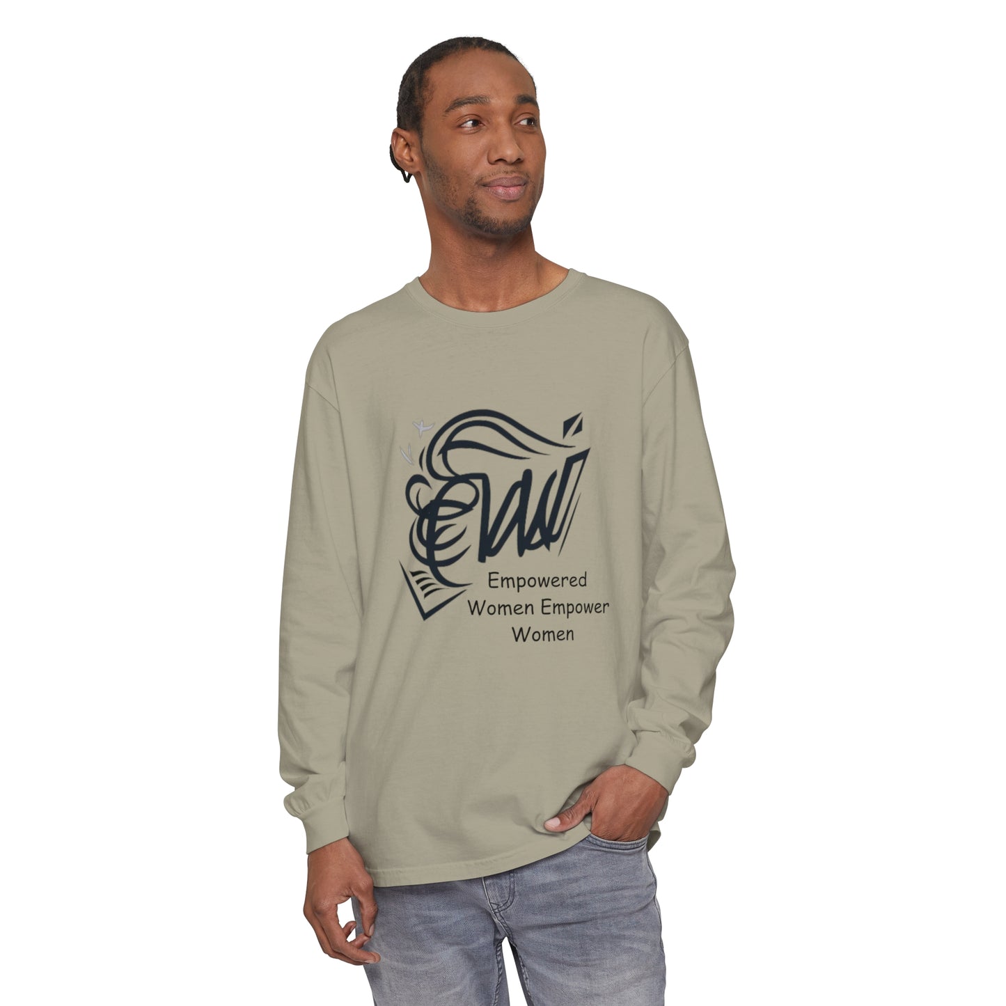 Empowered Women Garment-dyed Long Sleeve T-Shirt