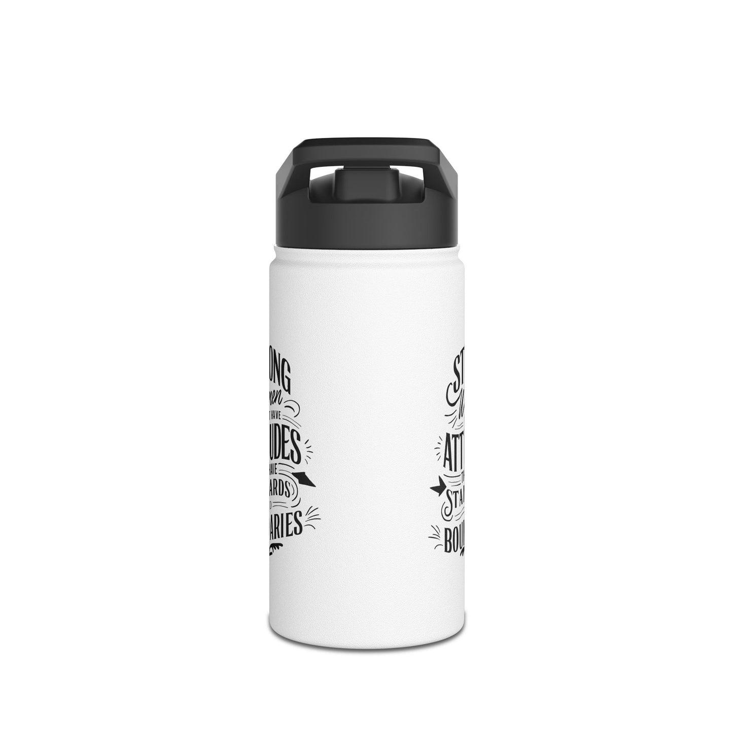 Strong Women  Stainless Steel Water Bottle, Standard Lid