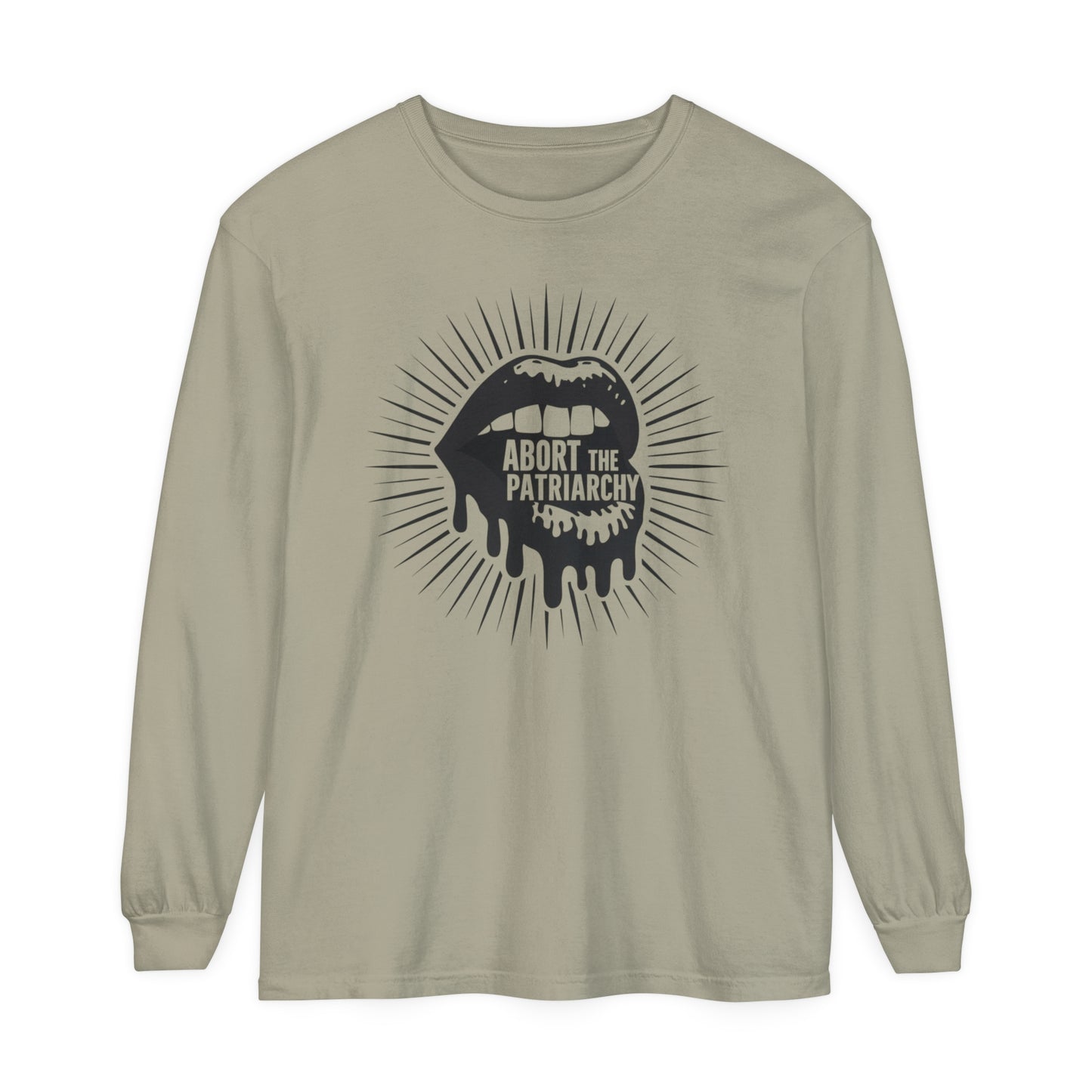 Abort The Women Garment-dyed Long Sleeve T-Shirt