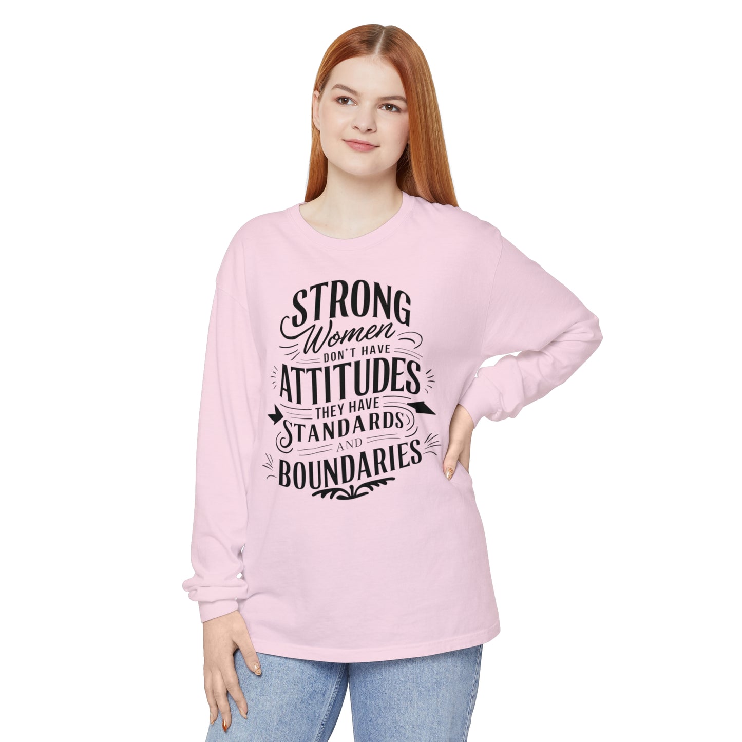 Strong Women Women Garment-dyed Long Sleeve T-Shirt