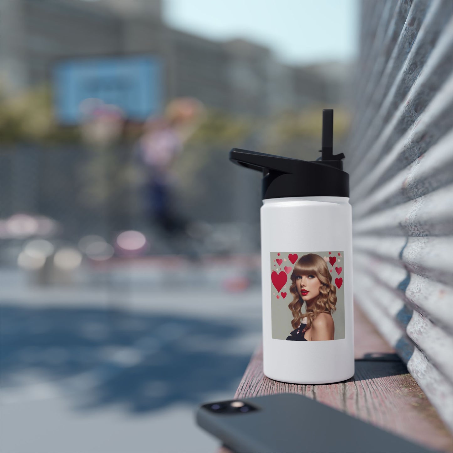 Women Stainless Steel Water Bottle, Standard Lid