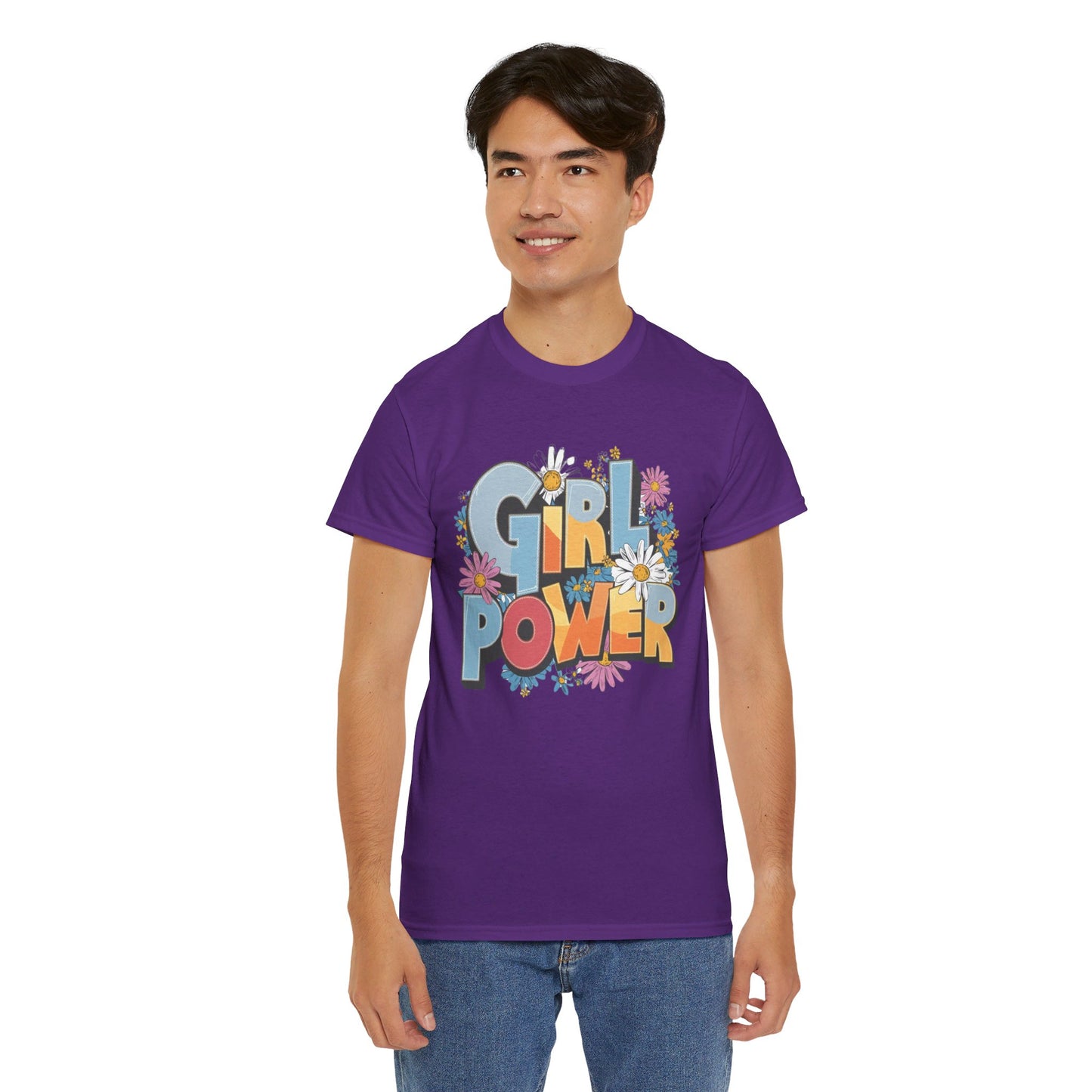 Girl Power Women Heavy Cotton Tee
