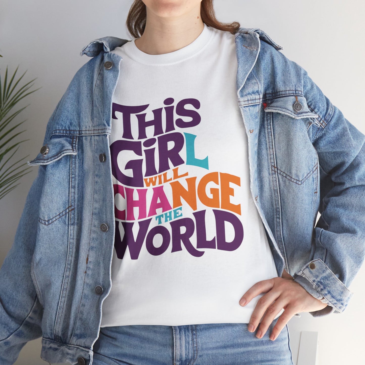 This Girl Printed  T Shirt with Hearts