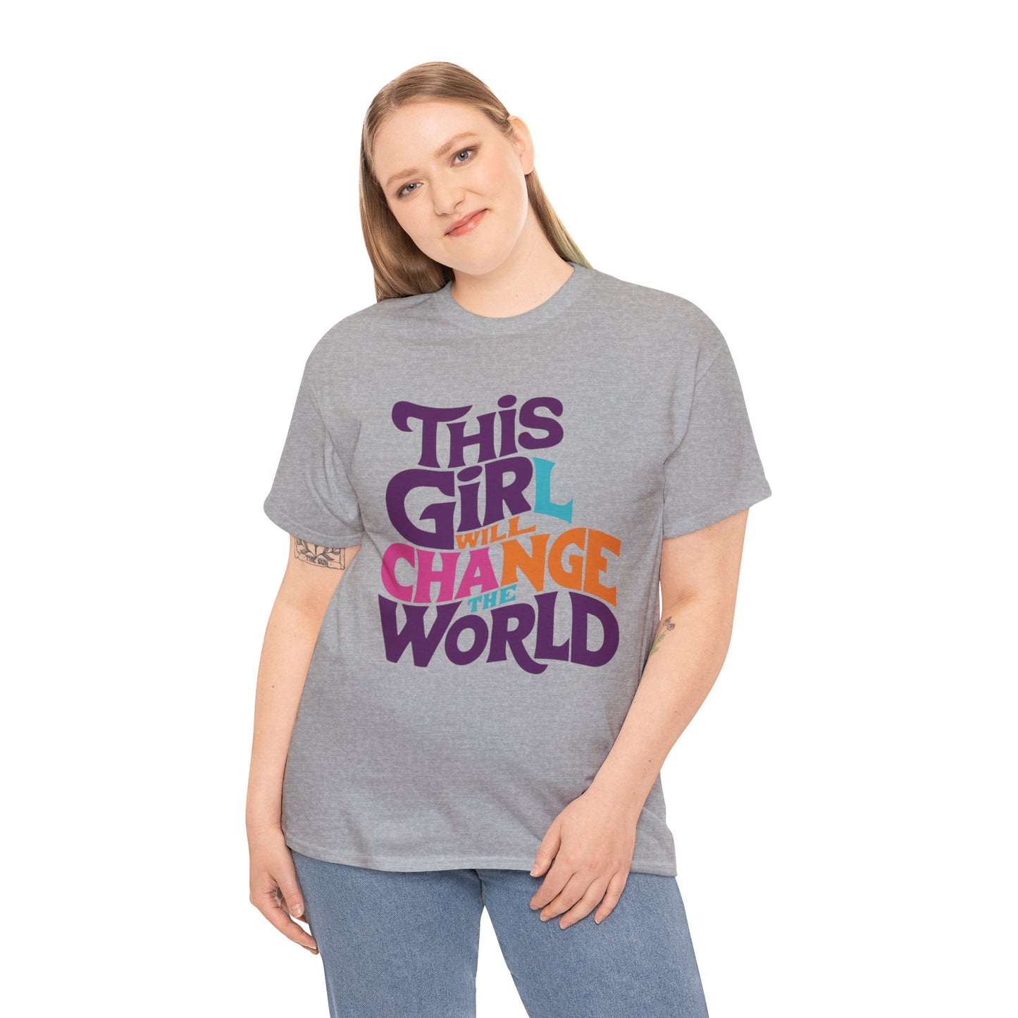 This Girl Printed  T Shirt with Hearts
