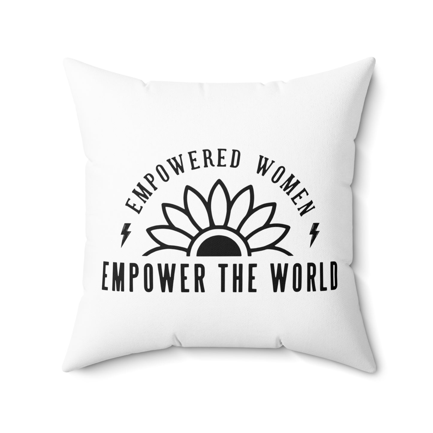 Empowered Spun Polyester Square Pillow