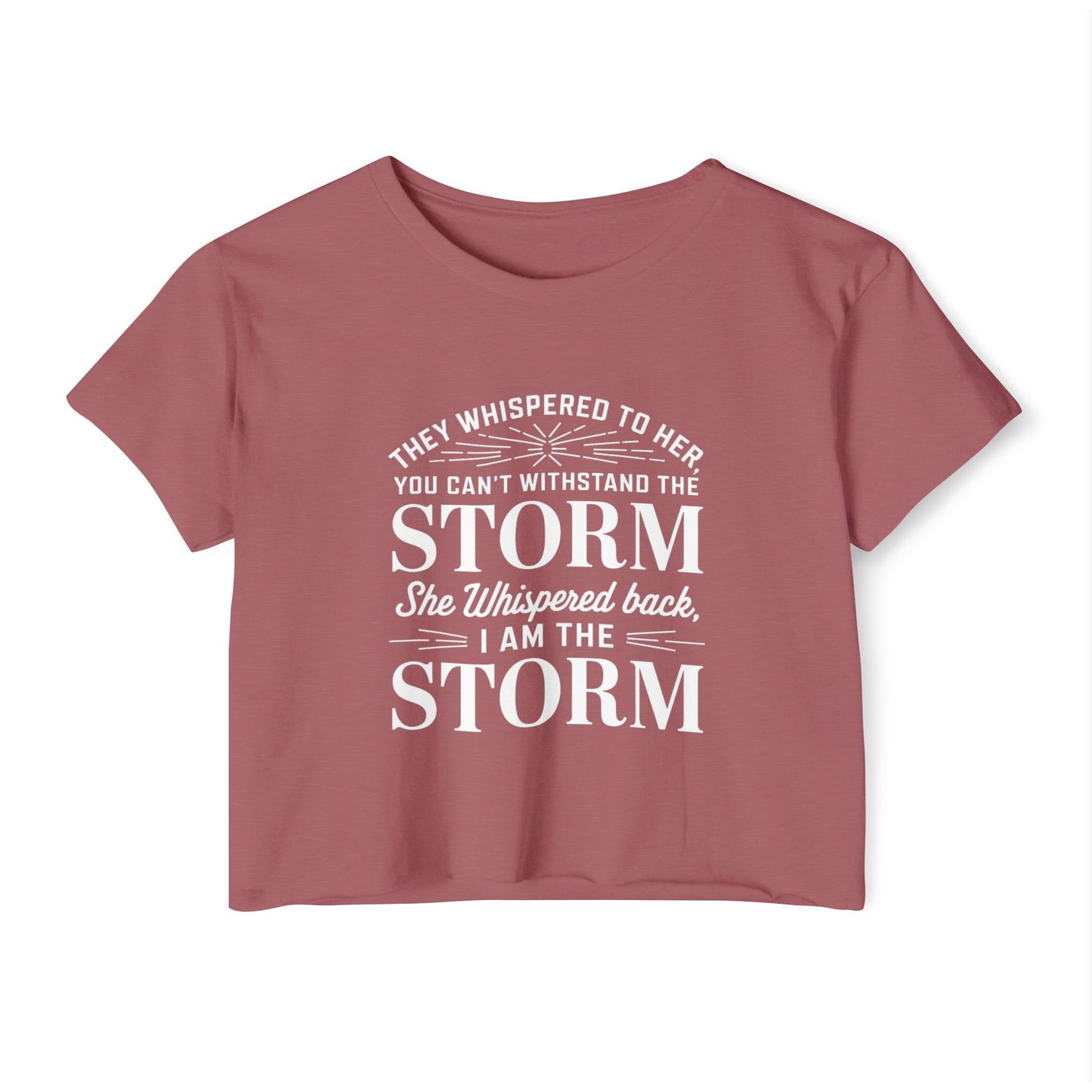 They Whispered Women's Festival Crop Top