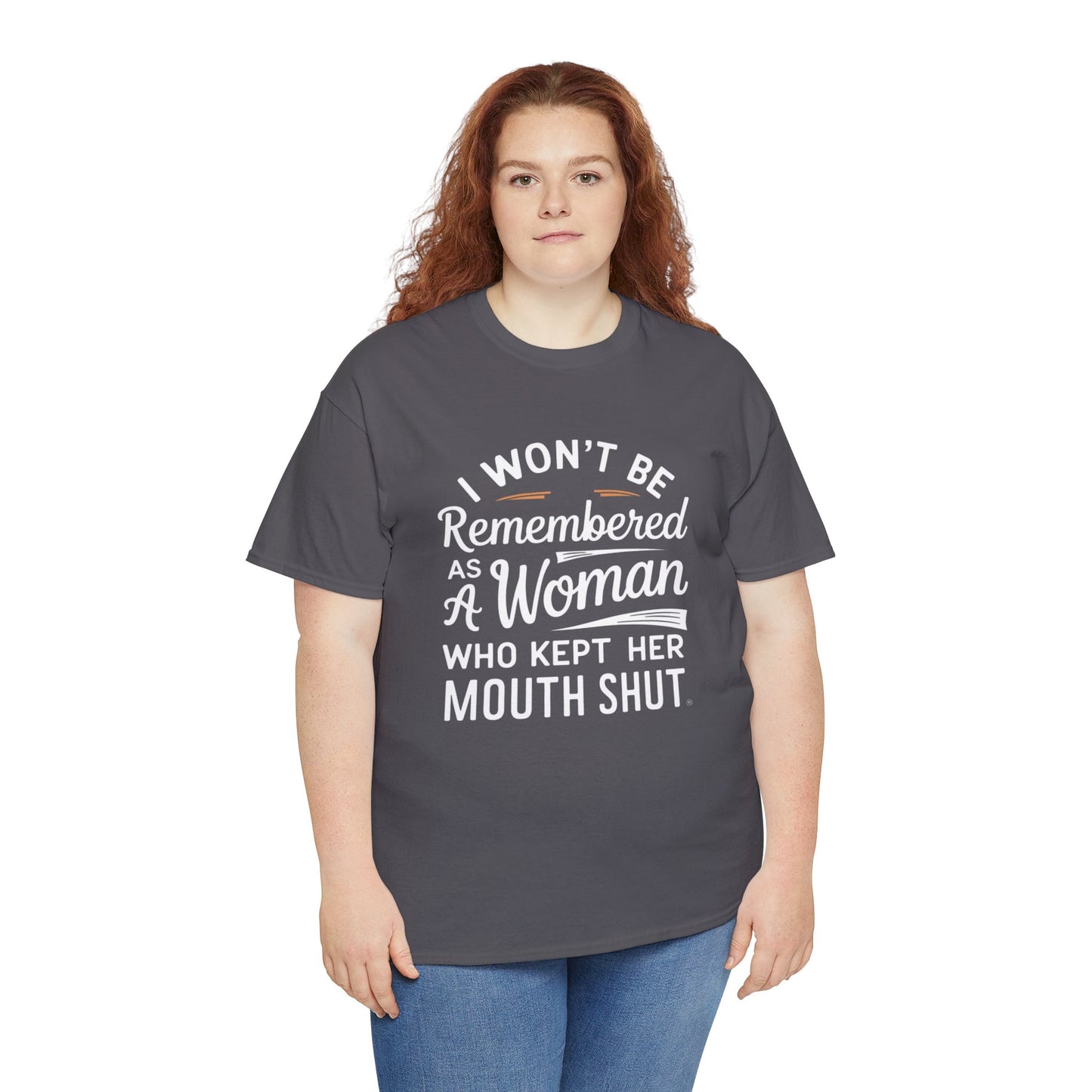 I WON'T Be Printed  T Shirt with Hearts