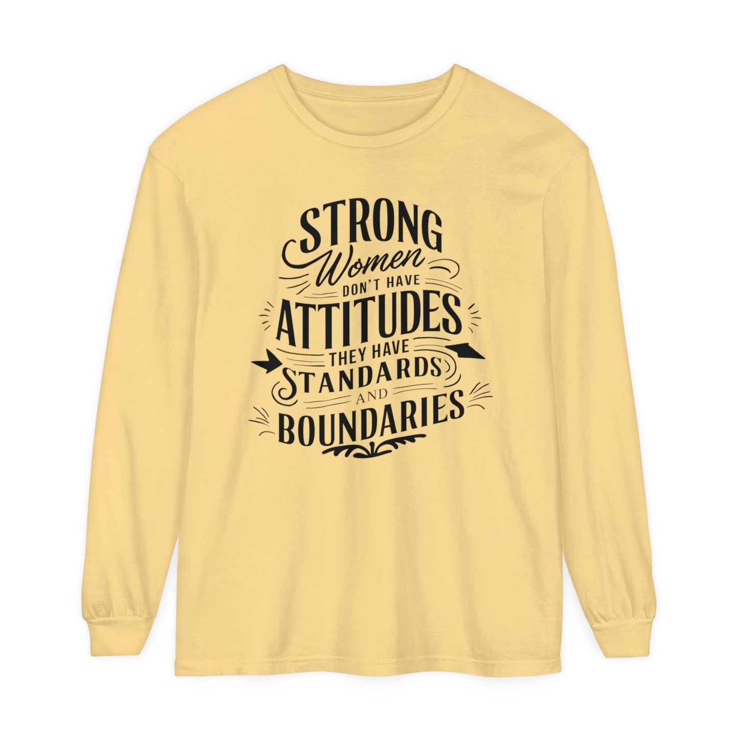Strong Women Women Garment-dyed Long Sleeve T-Shirt