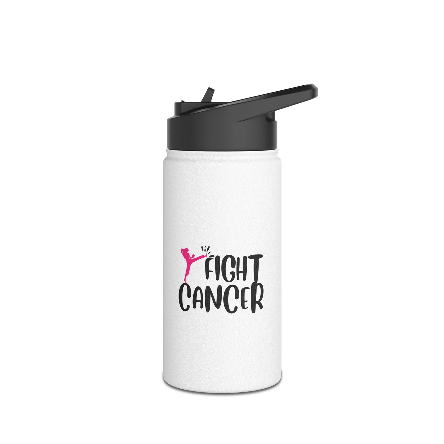 Fight Cancer  Stainless Steel Water Bottle, Standard Lid