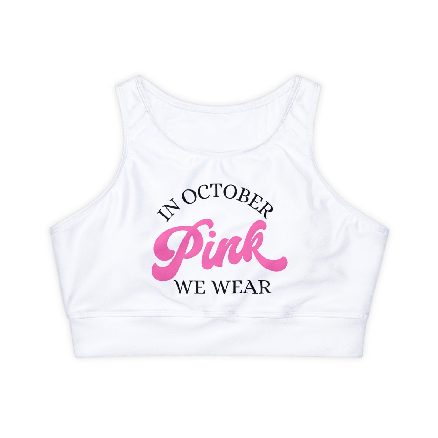 In October Fully Lined, Padded Sports Bra (AOP)