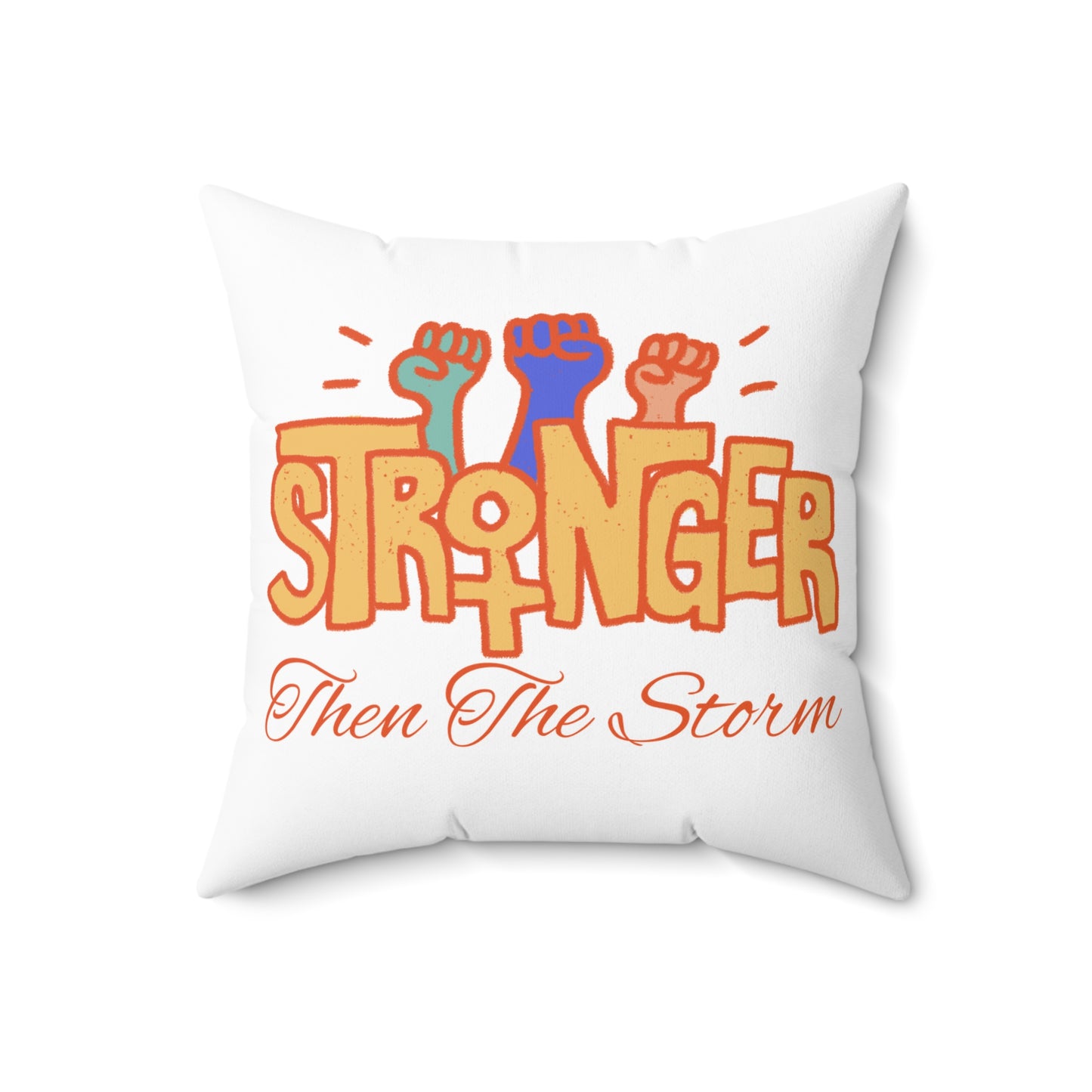 Stronger Spun Polyester Square Pillow