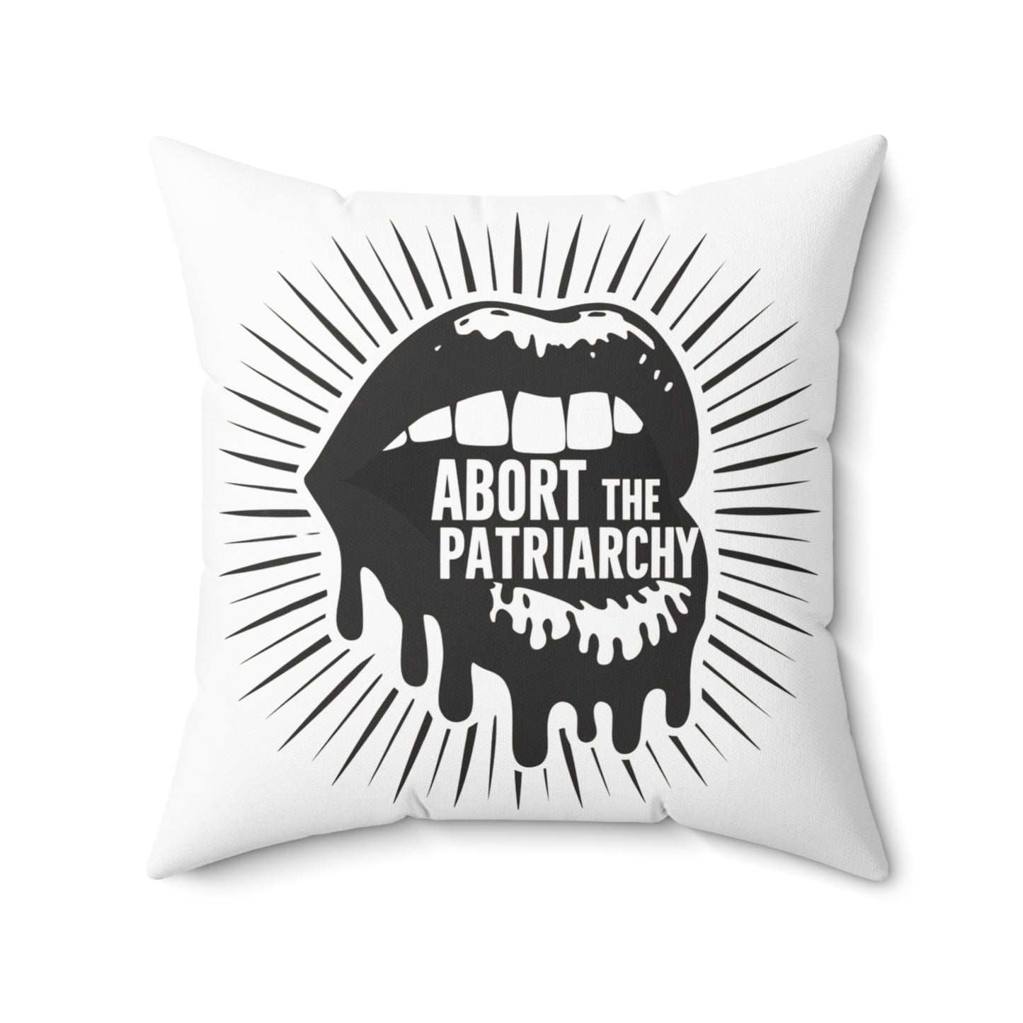 Abort The Spun Polyester Square Pillow