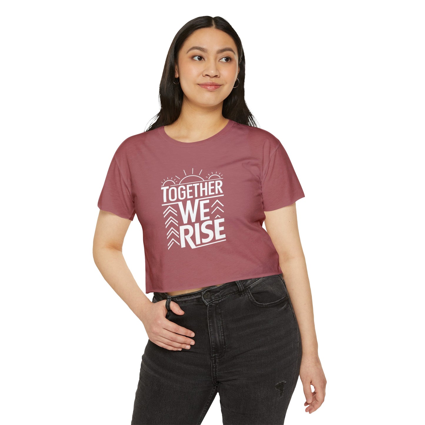 Together We Rise Women's Festival Crop Top