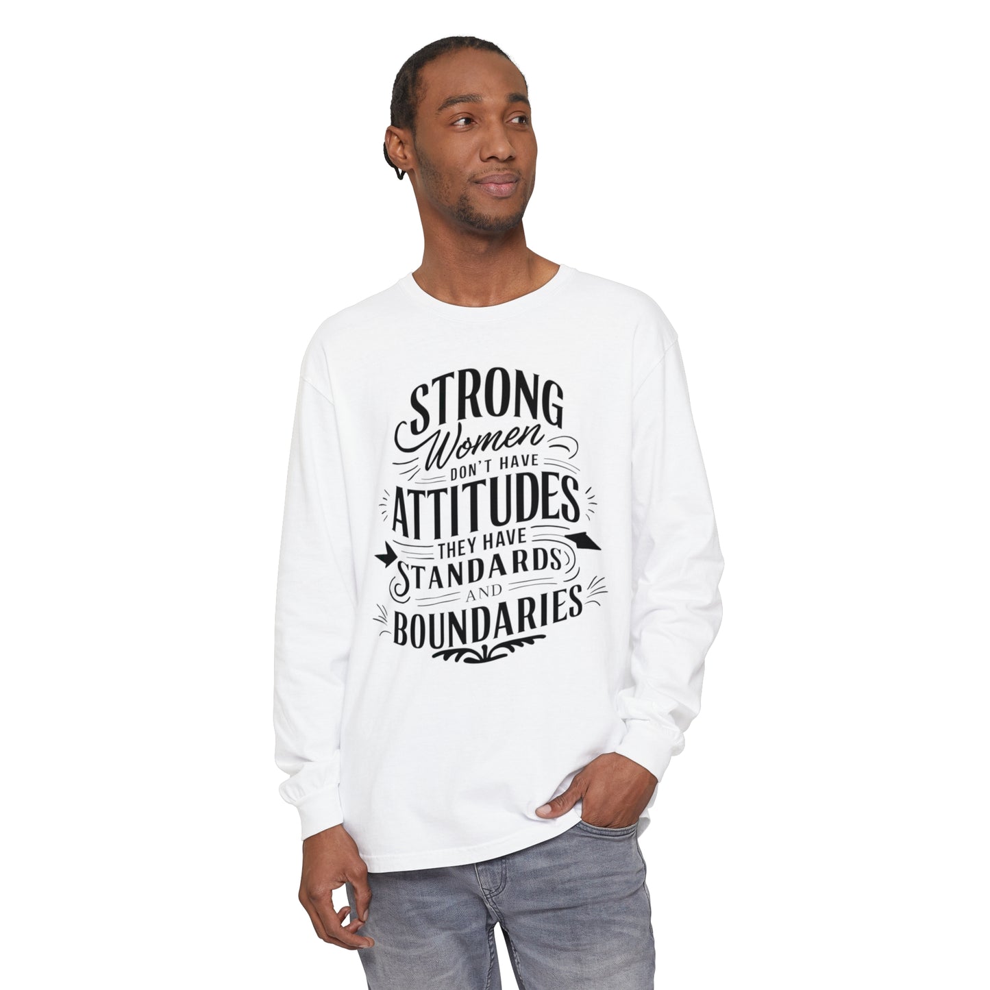 Strong Women Women Garment-dyed Long Sleeve T-Shirt
