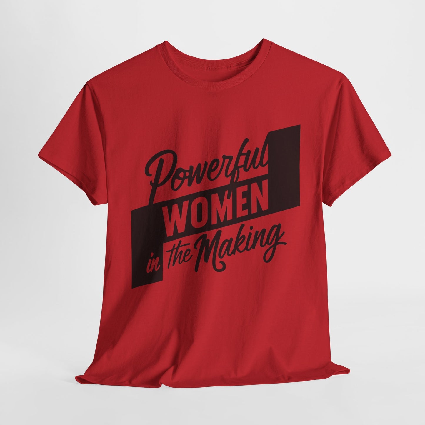 Powerful Women Printed T Shirt with Hearts