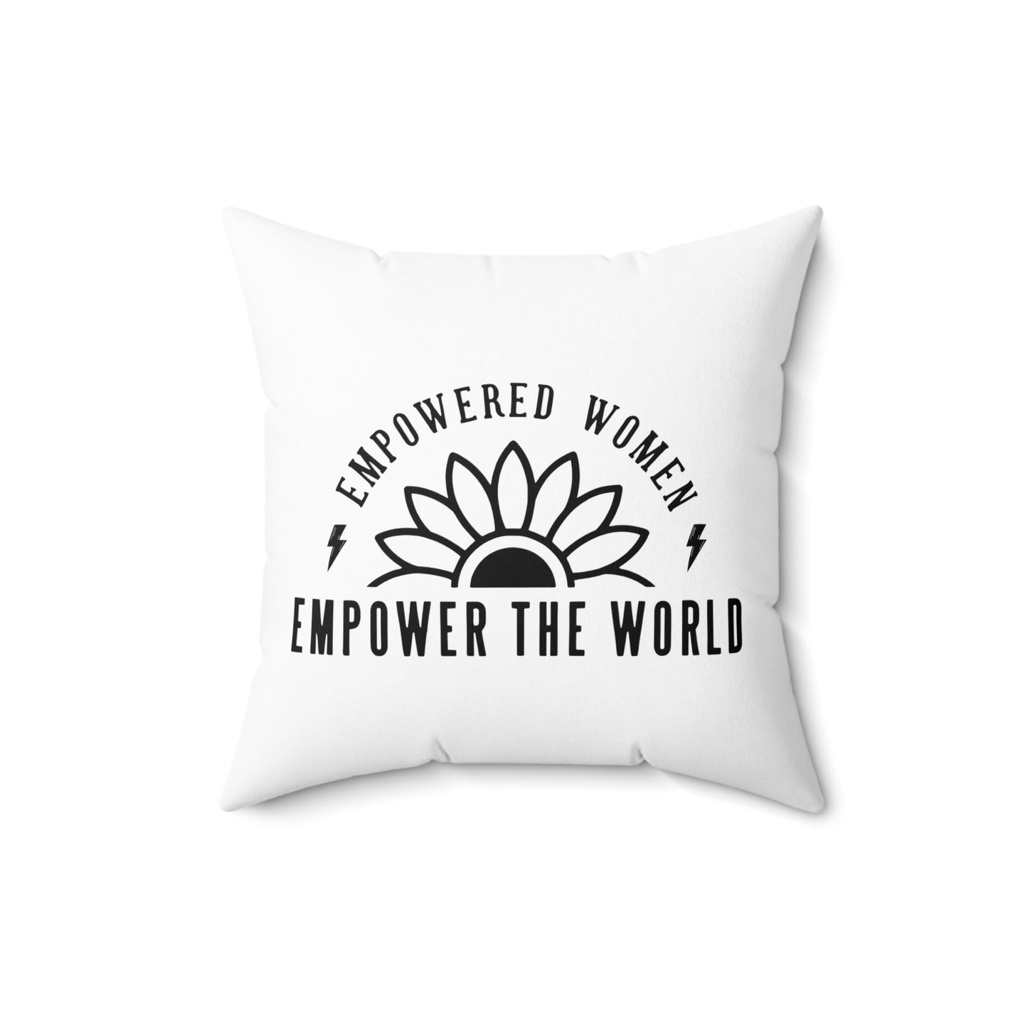 Empowered Spun Polyester Square Pillow