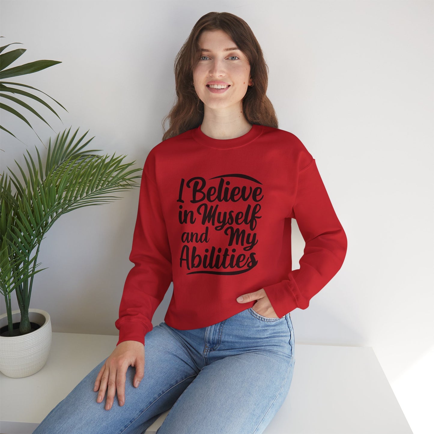 I Believe In Myself And My Abilities Unisex Heavy Blend™ Crewneck Sweatshirt