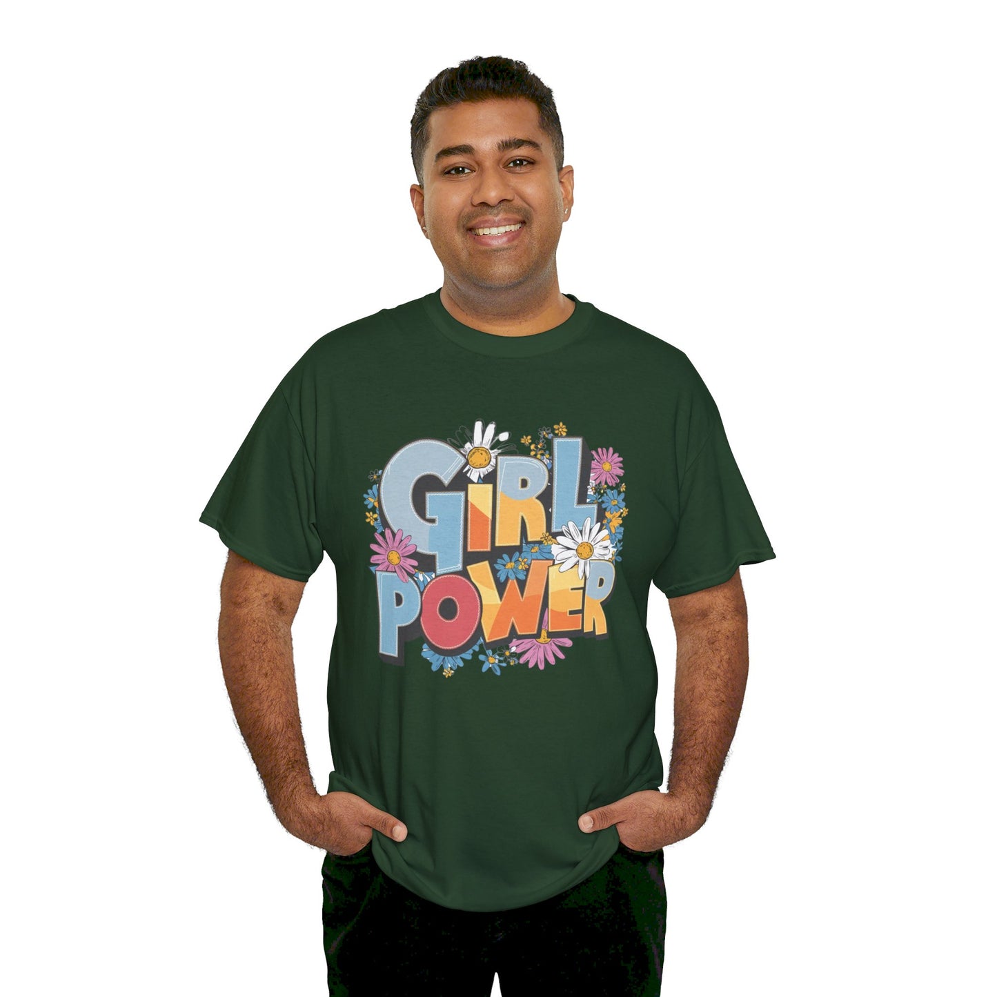 Girl Power Women Heavy Cotton Tee
