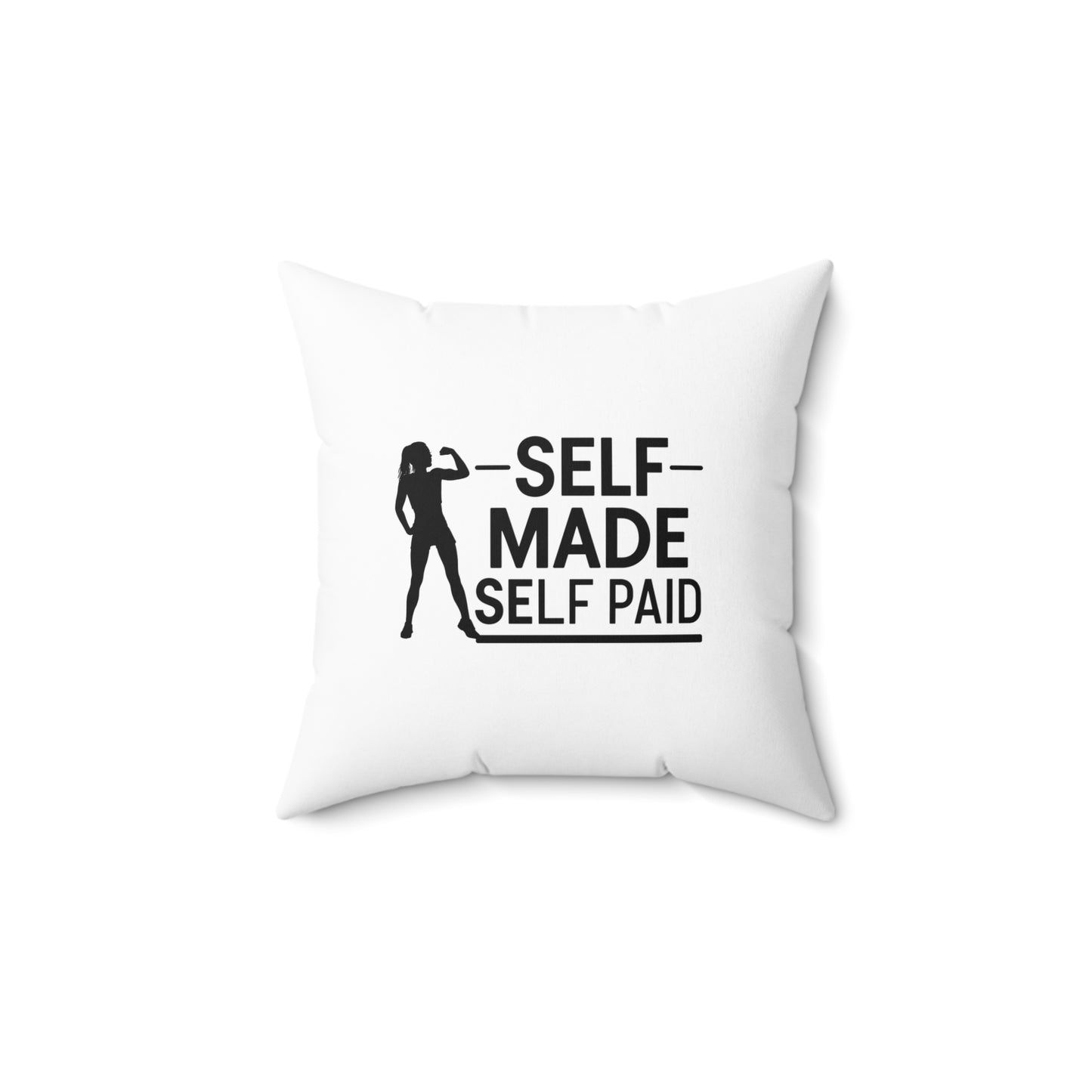 Self Made  Spun Polyester Square Pillow