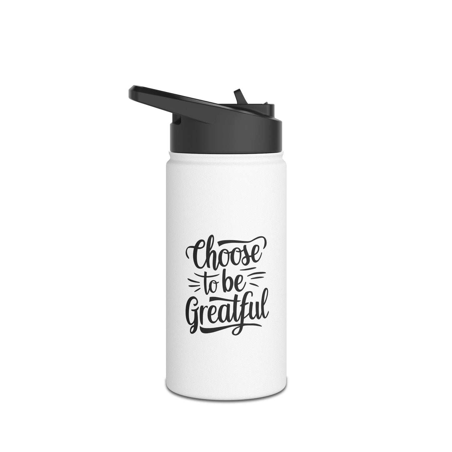 Choose to Stainless Steel Water Bottle, Standard Lid