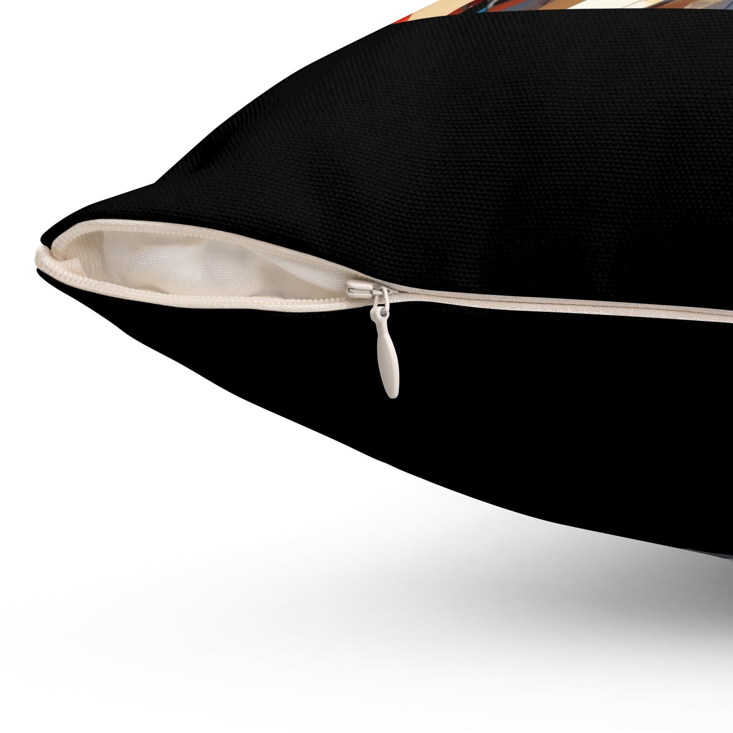 Women Spun Polyester Square Pillow