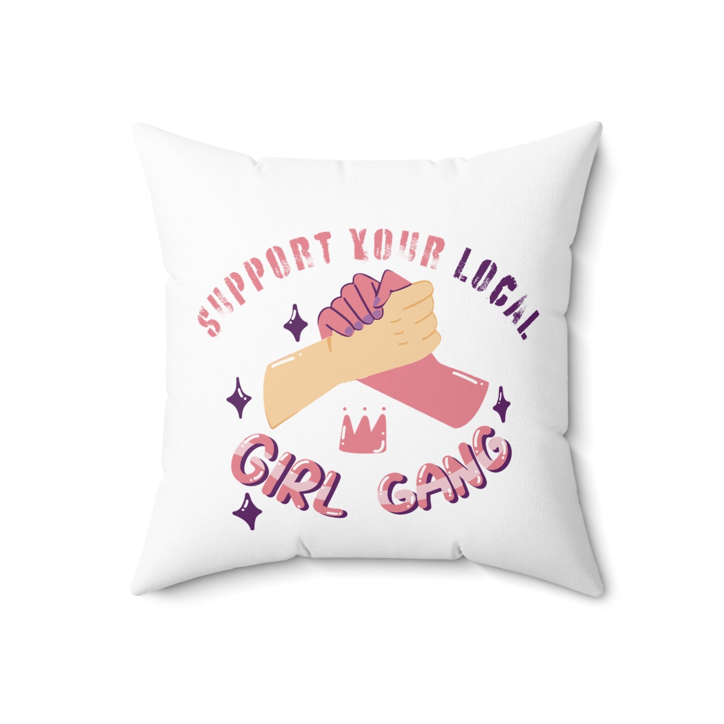 Support Spun Polyester Square Pillow