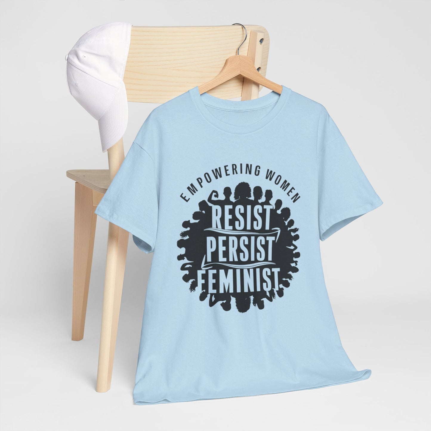 Empowering Women Printed T Shirt with Hearts