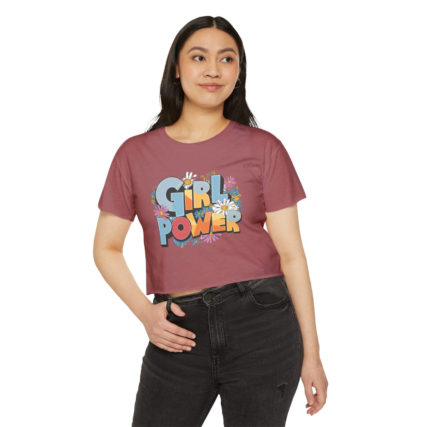 Girl Power Women's Festival Crop Top