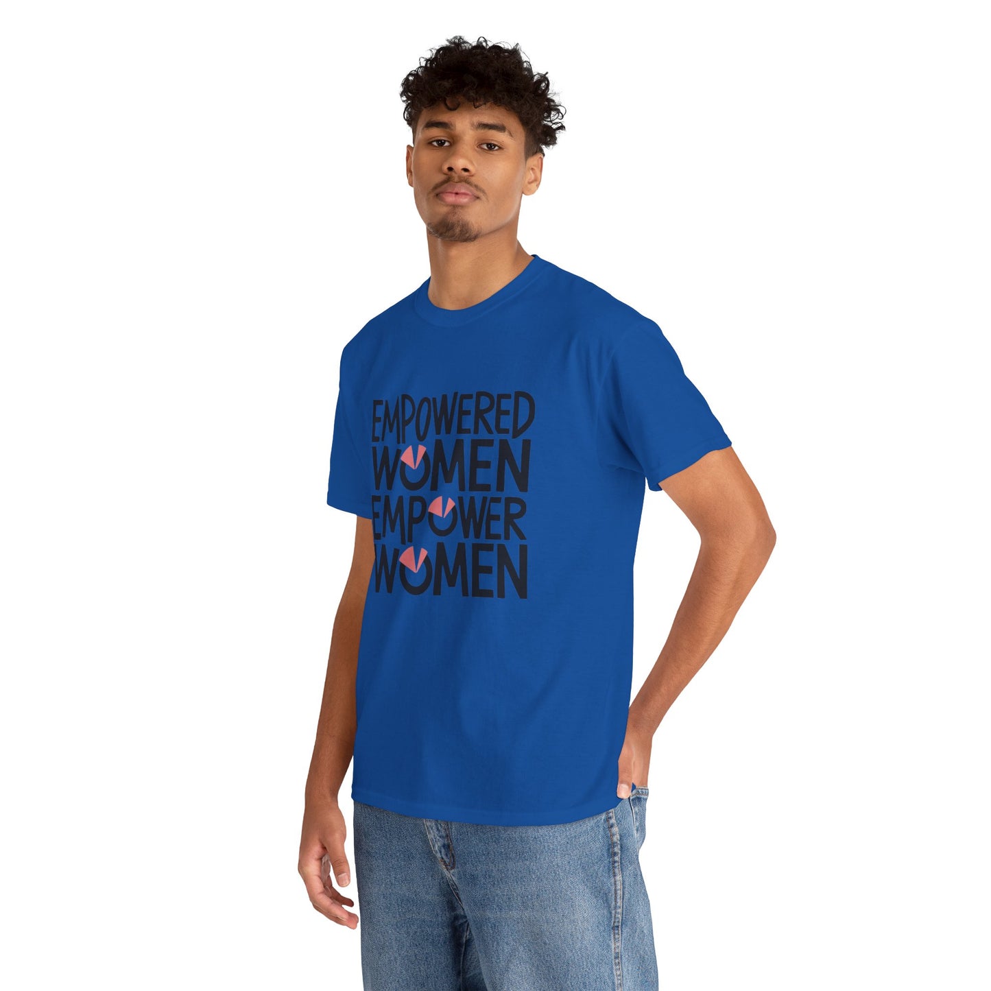 Empowered Printed T Shirt with Hearts