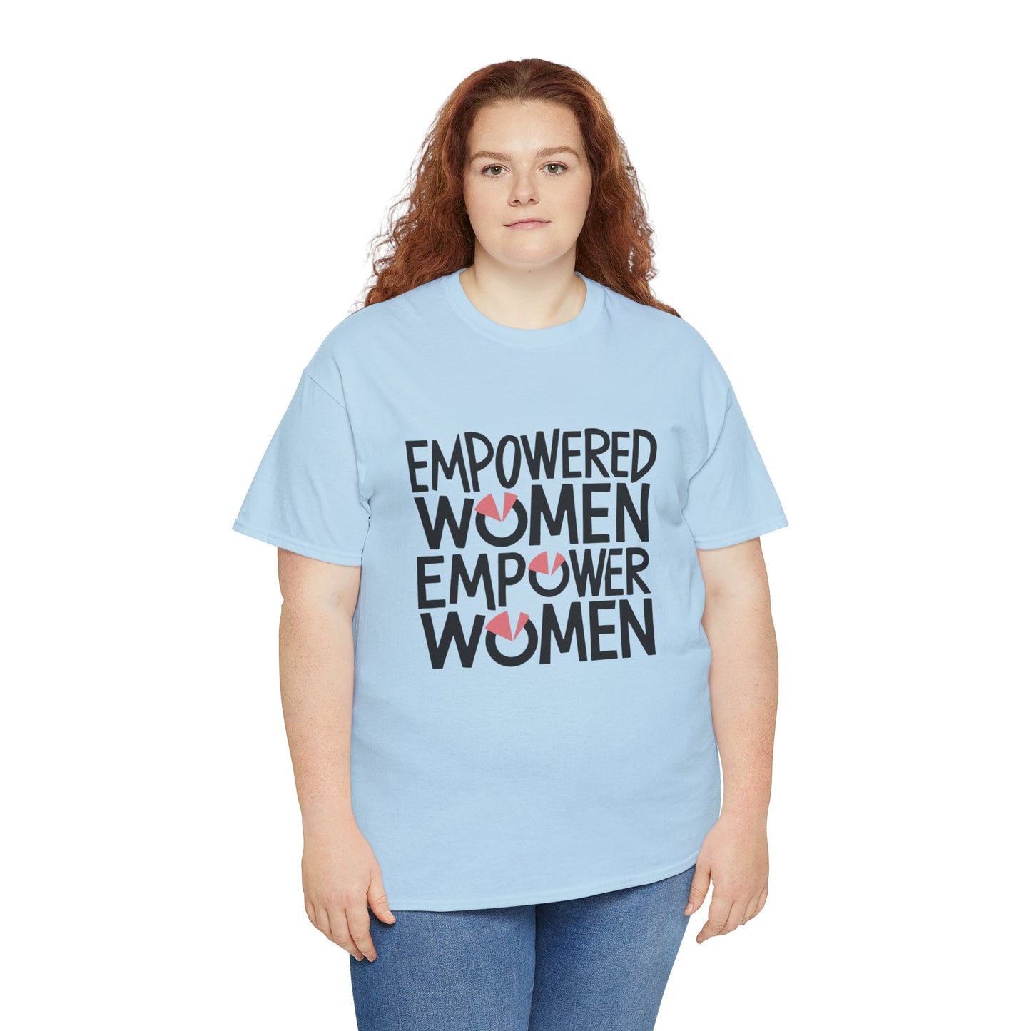 Empowered Printed T Shirt with Hearts