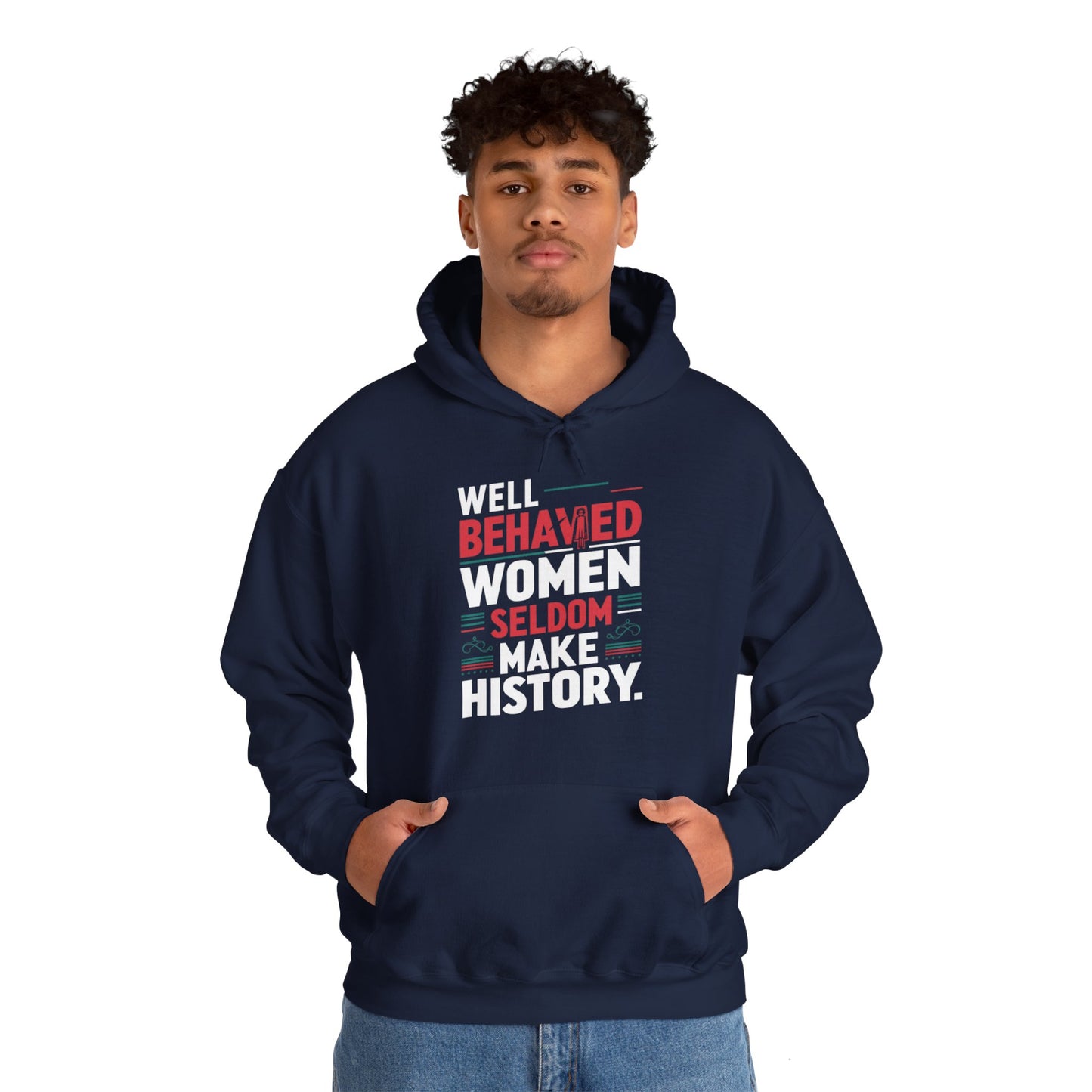 Well Behaved Printed Unisex Heavy Blend™ Hooded Sweatshirt