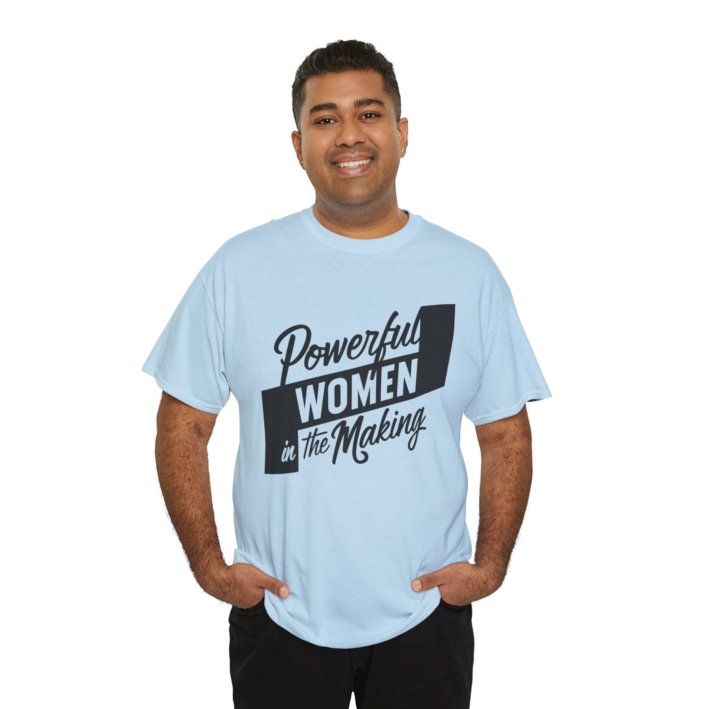 Powerful Women Printed T Shirt with Hearts
