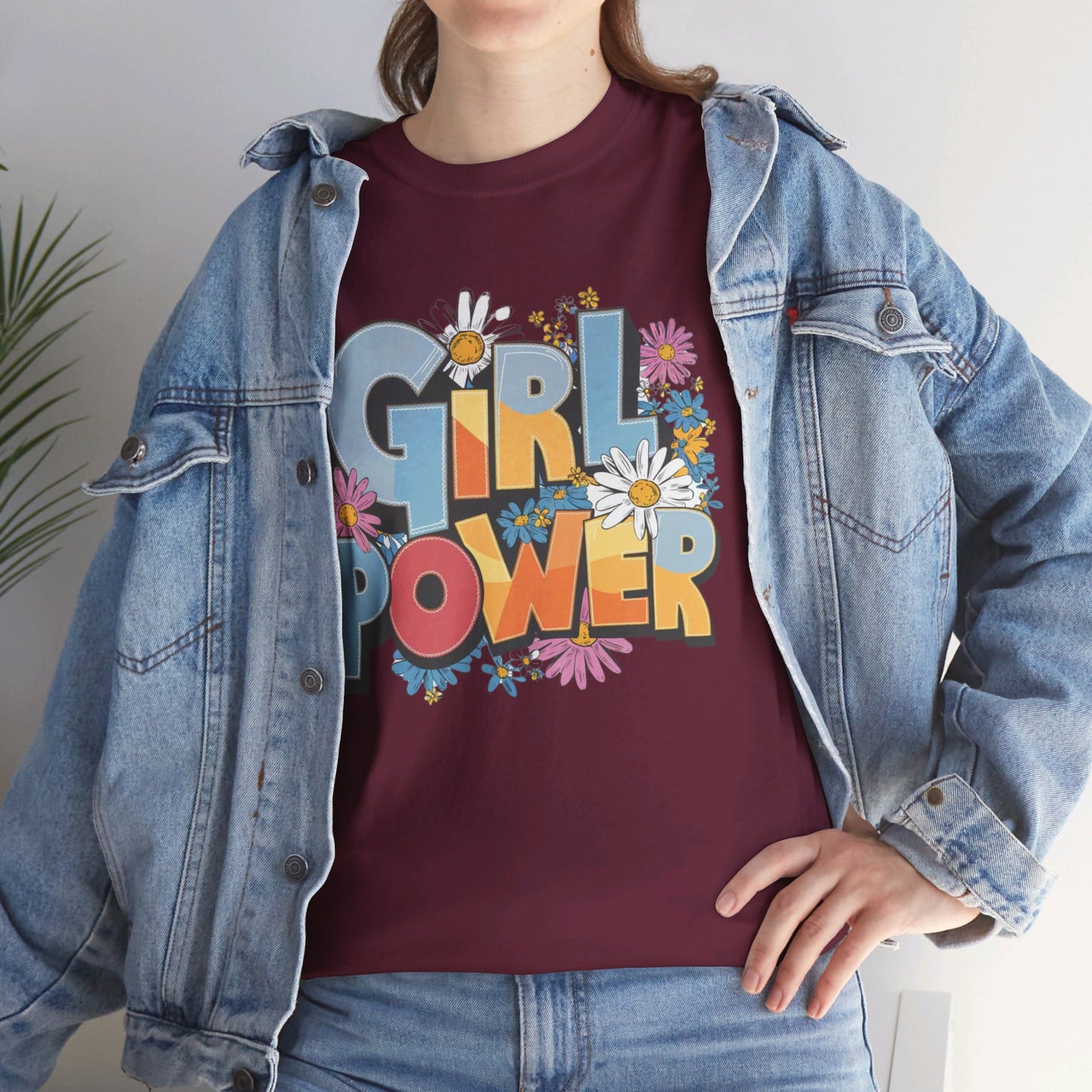 Girl Power Women Heavy Cotton Tee