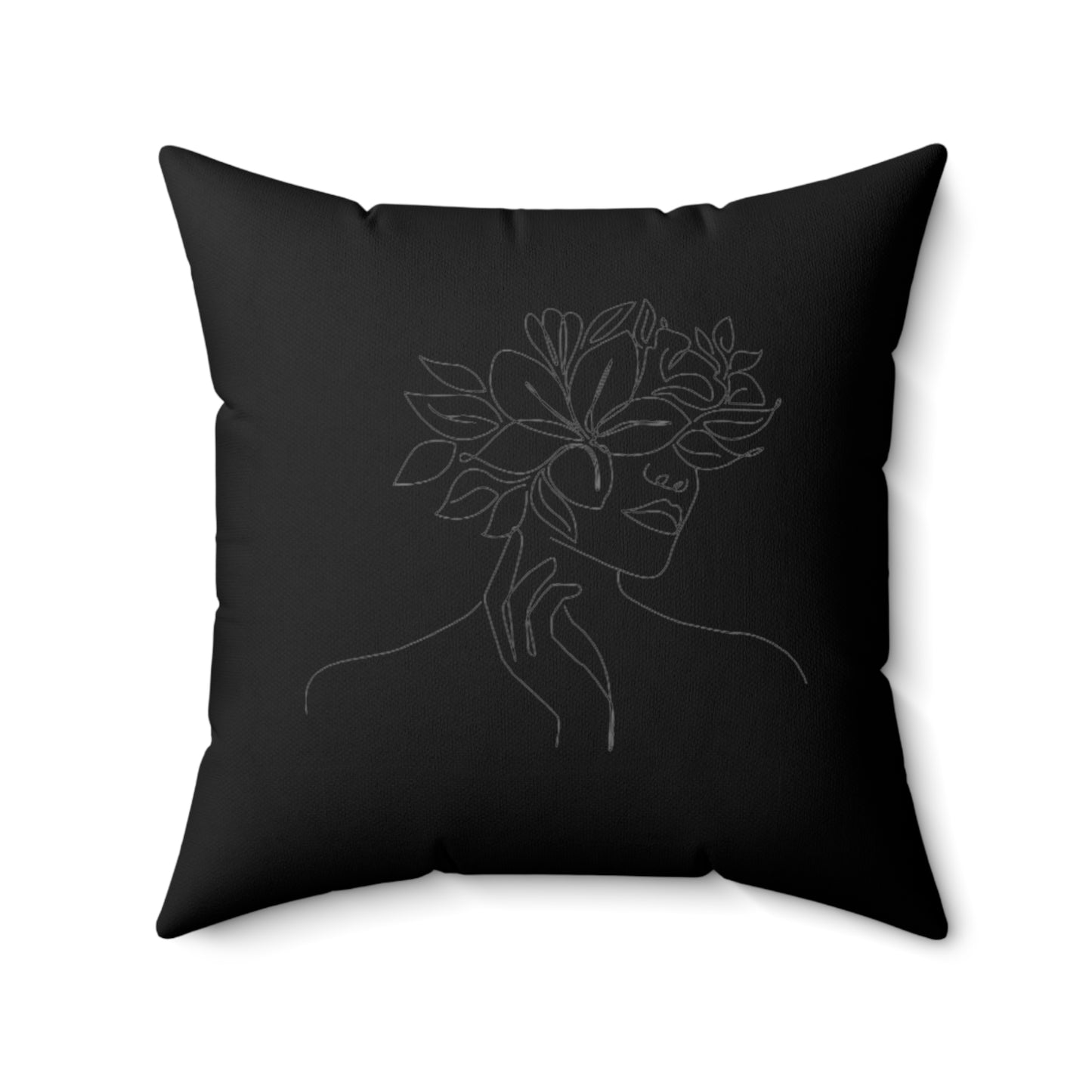 Women  Spun Polyester Square Pillow