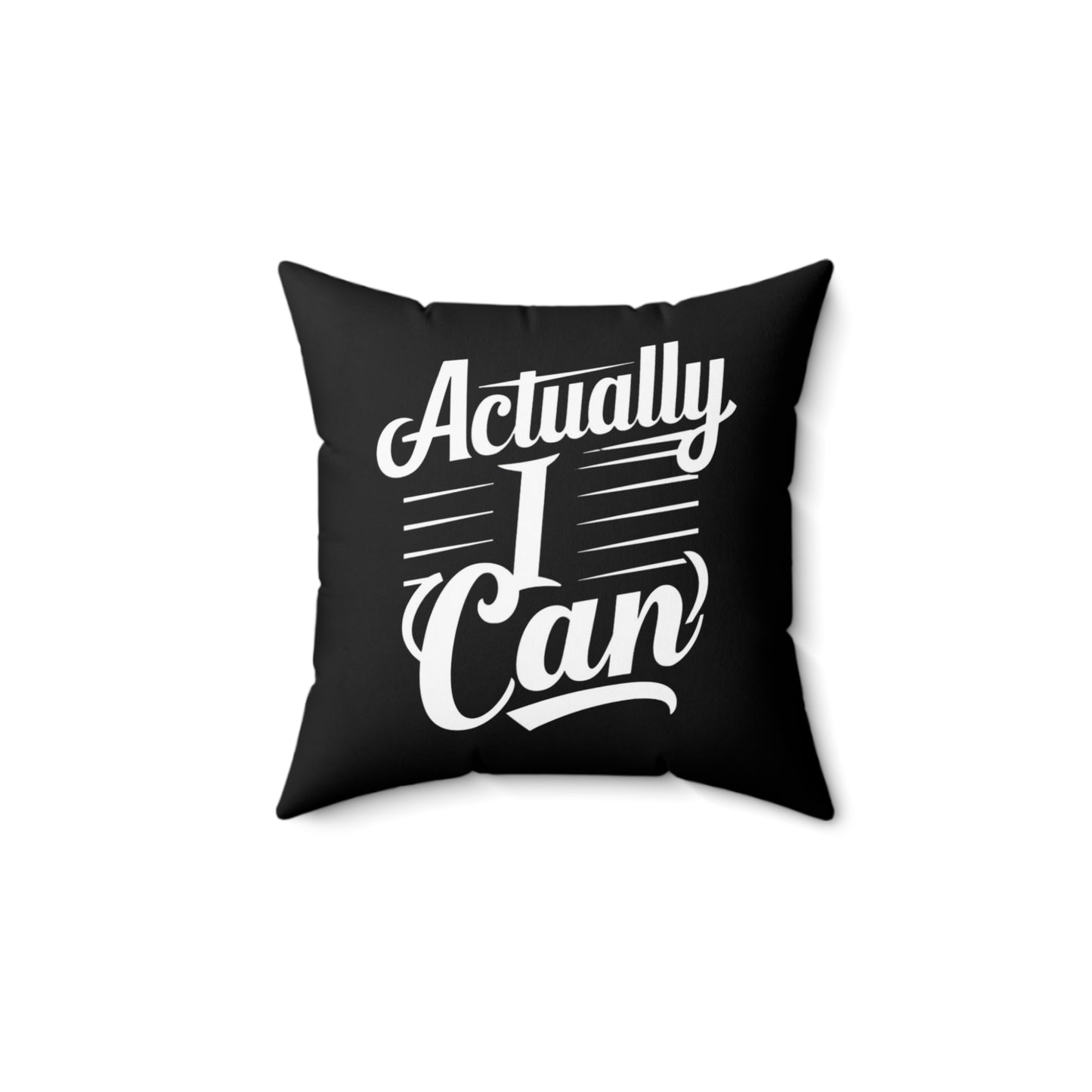 Actually Spun Polyester Square Pillow