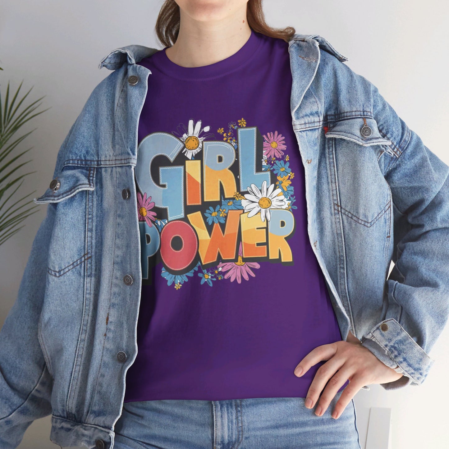 Girl Power Women Heavy Cotton Tee