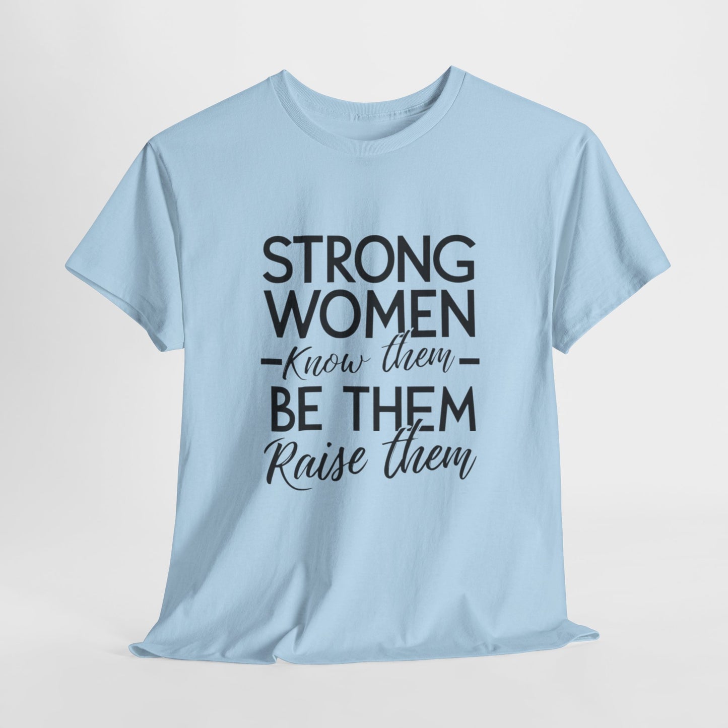 Strong Women Printed T Shirt with Hearts
