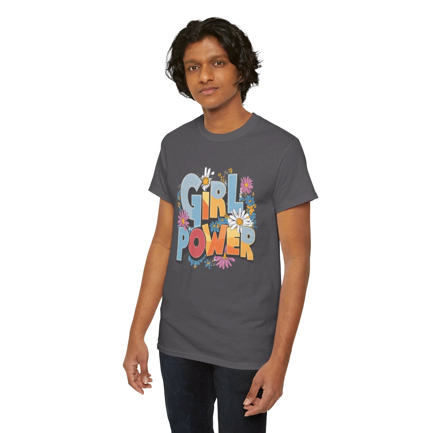 Girl Power Women Heavy Cotton Tee