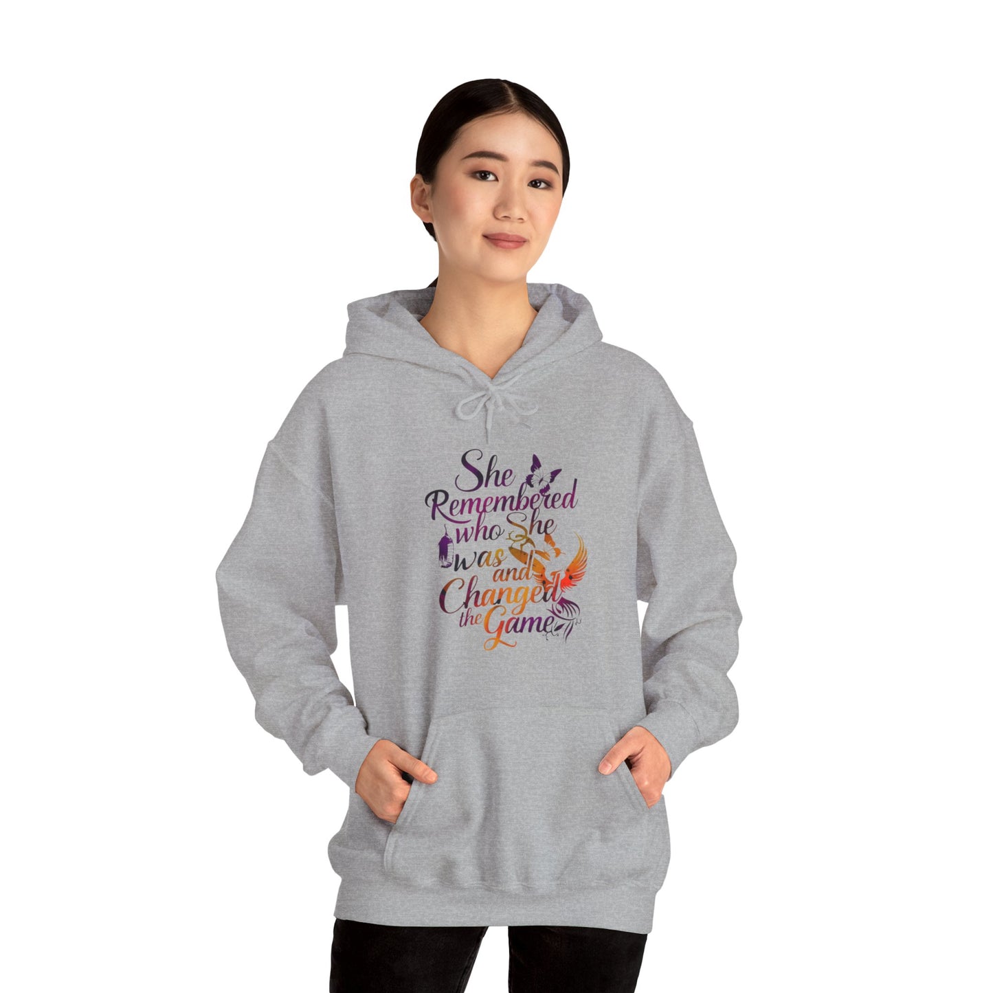 She Remembered Printed Unisex Heavy Blend™ Hooded Sweatshirt