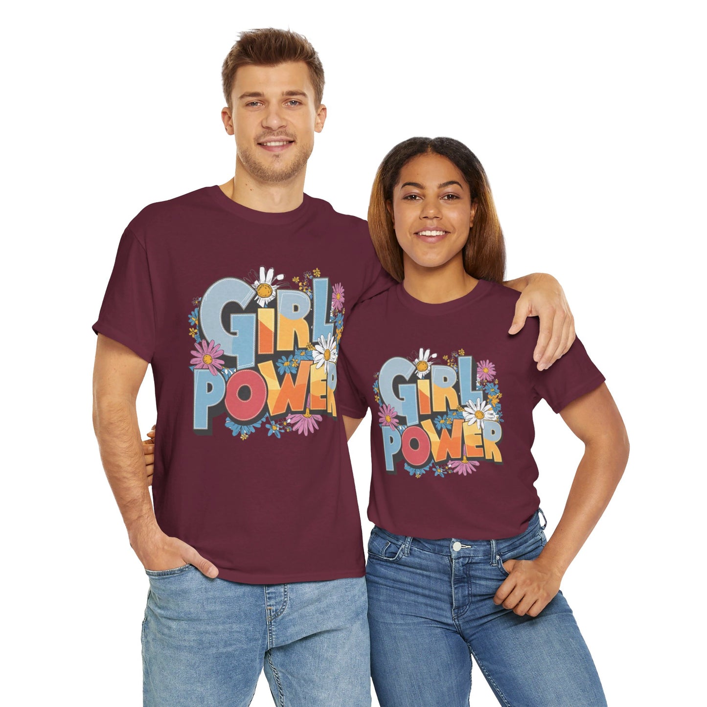 Girl Power Women Heavy Cotton Tee