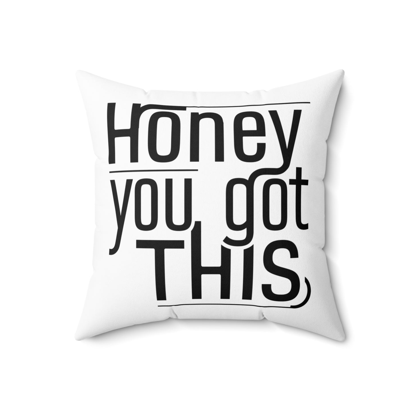 Honey Spun Polyester Square Pillow