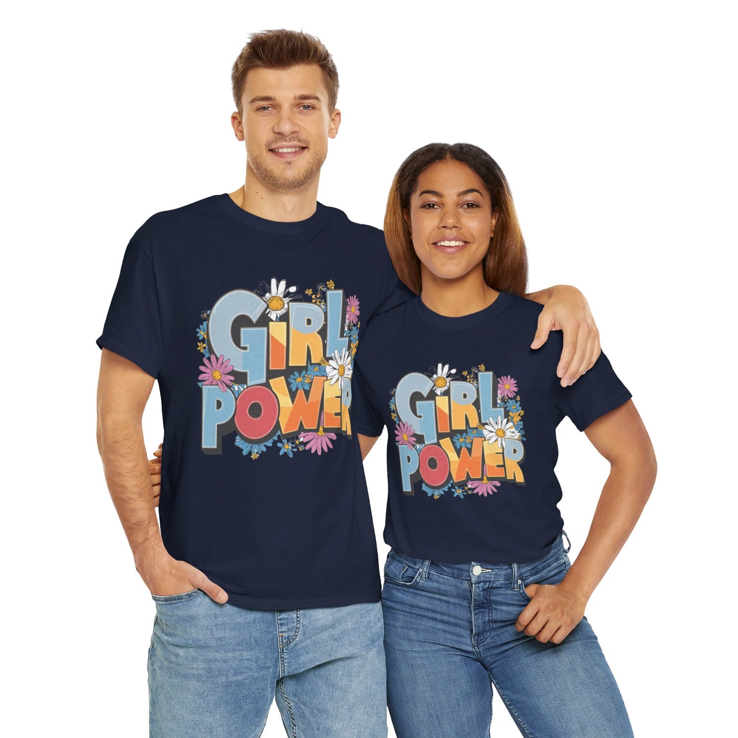 Girl Power Women Heavy Cotton Tee
