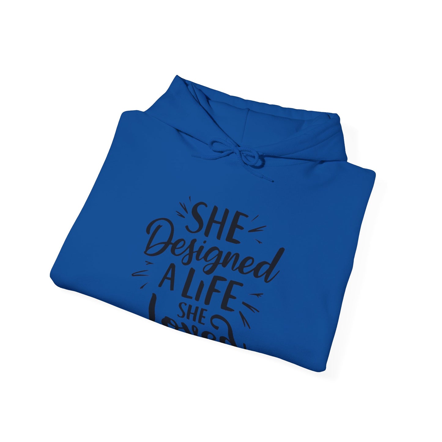 She Designed Printed Unisex Heavy Blend™ Hooded Sweatshirt