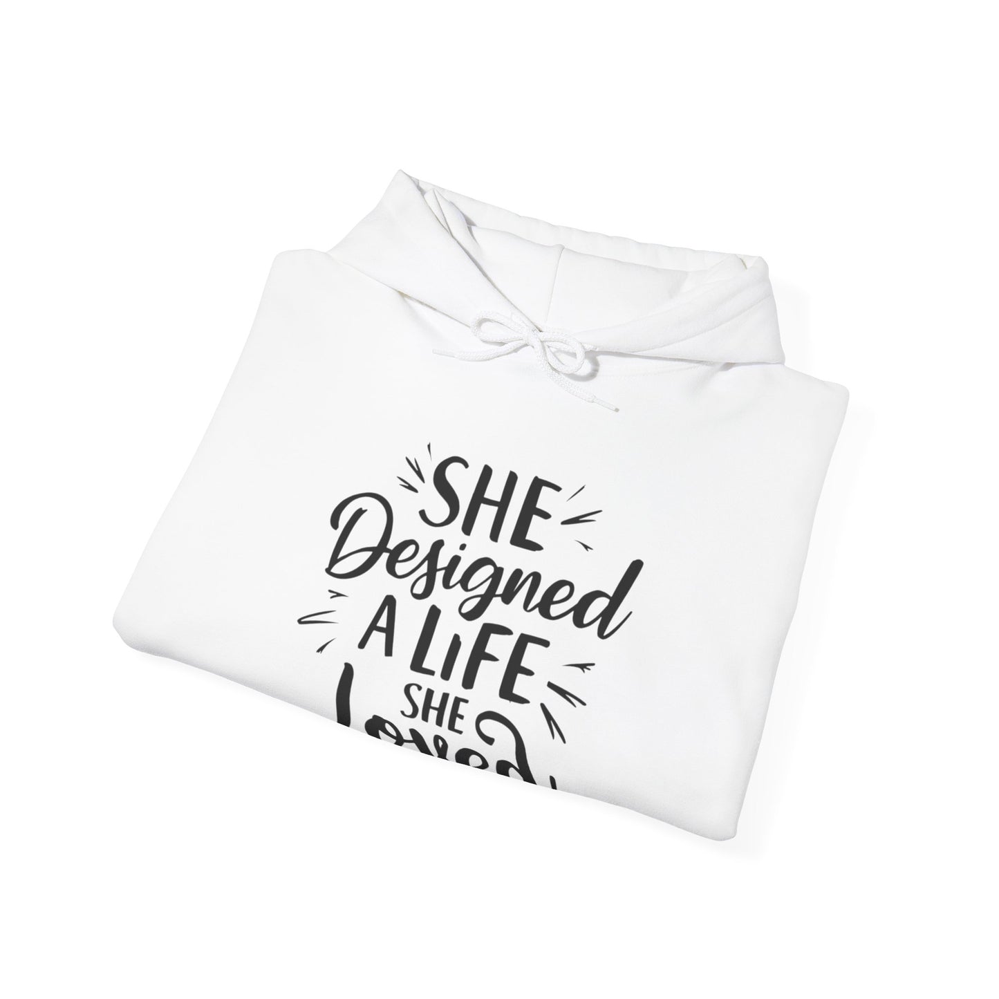 She Designed Printed Unisex Heavy Blend™ Hooded Sweatshirt