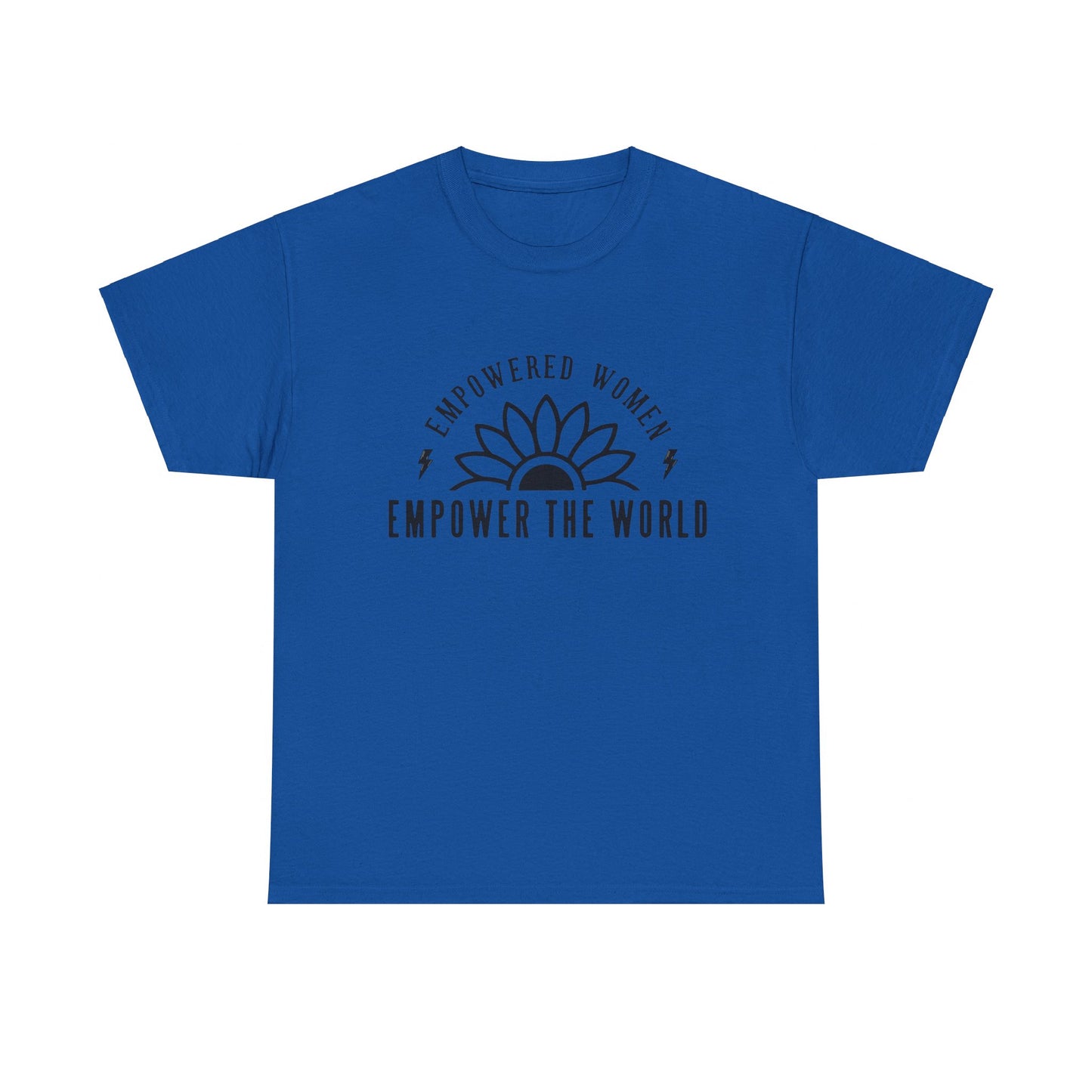 Empowered Women Printed T Shirt with Hearts