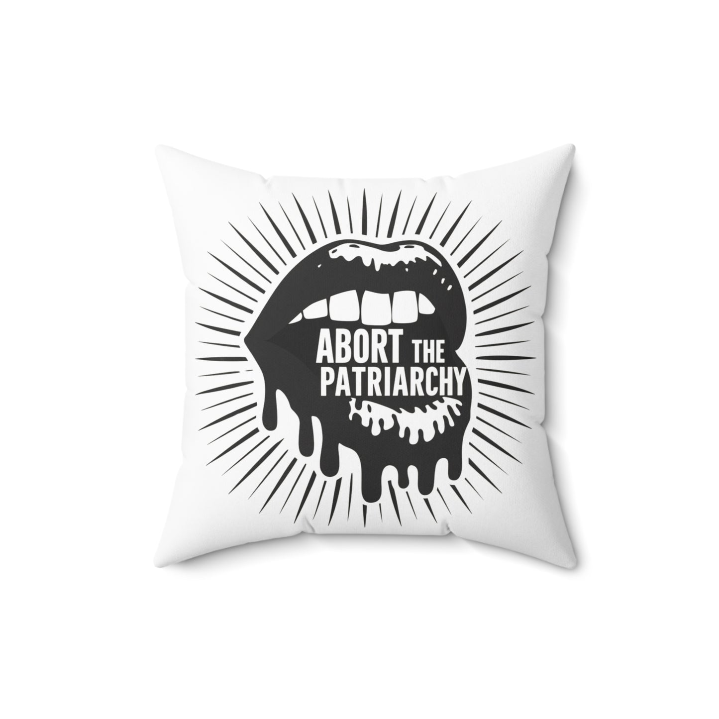 Abort The Spun Polyester Square Pillow