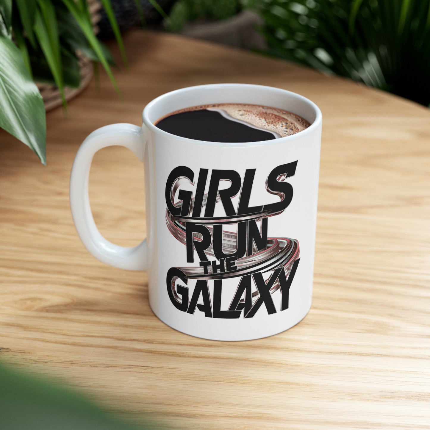Girls Run Printed Ceramic Mug, (11oz, 15oz)